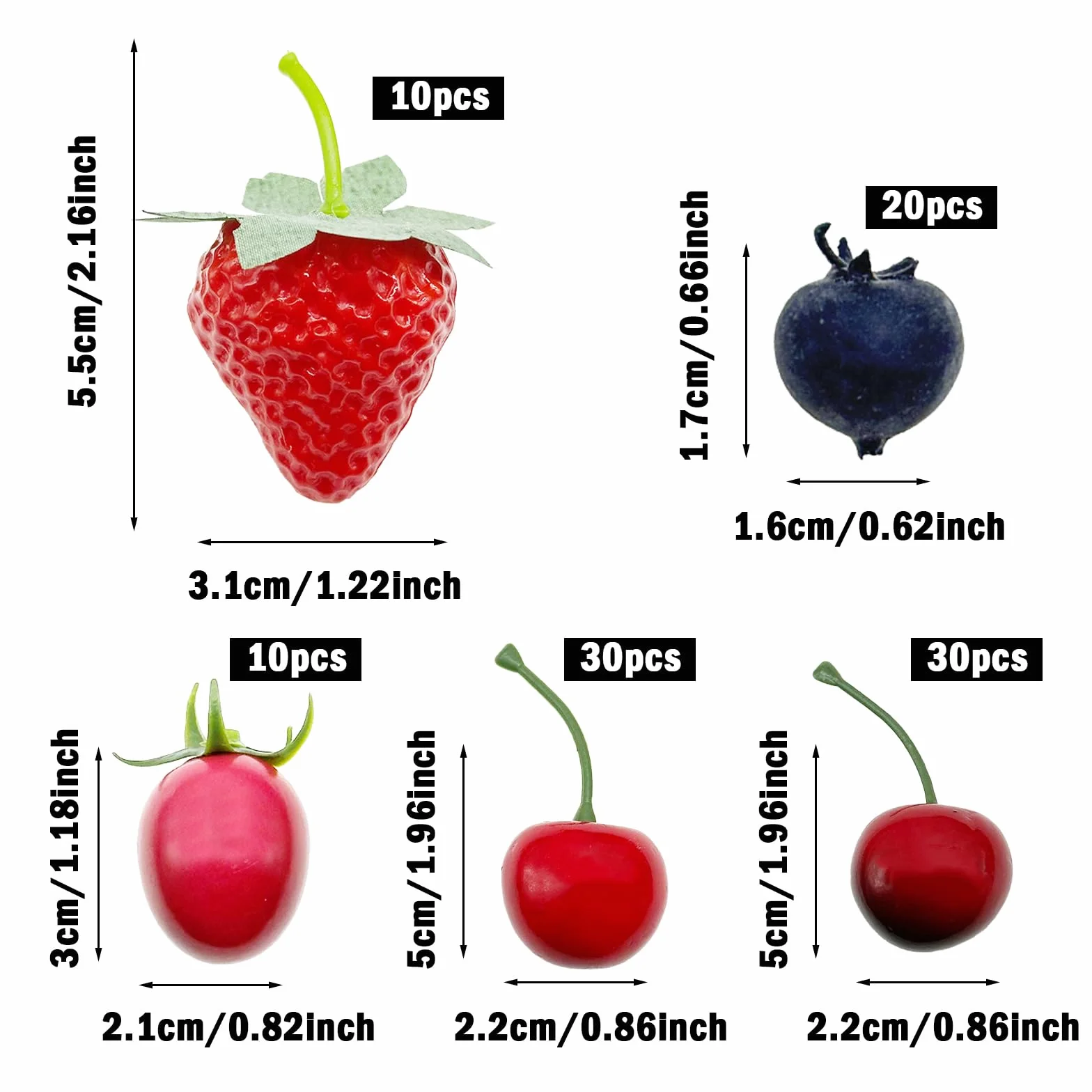 Woohome 8 realistycznych sztucznych winogron, symulacja sztucznych winogron kiście winogron, sztuczne dekoracje do wina, rekwizyty owocowe (czerwony 2)