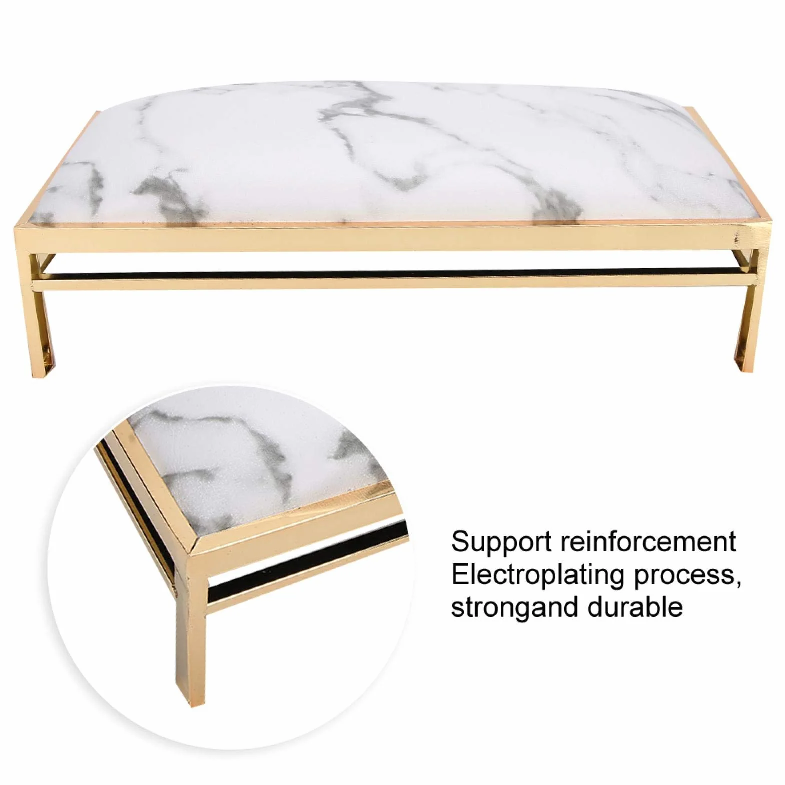 Poduszka na ramię do manicure Mocny uchwyt na ramię dla gospodarstw domowych (marble)