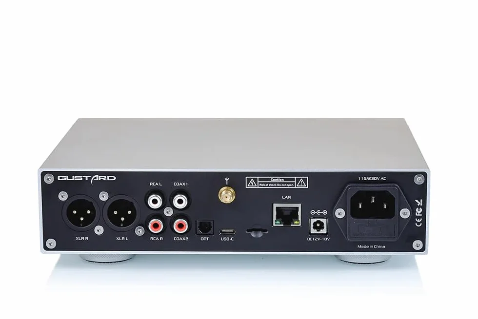Fanmusic Gustard Audalytic DR70N R2R Network Streaming Desktop DAC z pilotem zdalnego sterowania (czarny)
