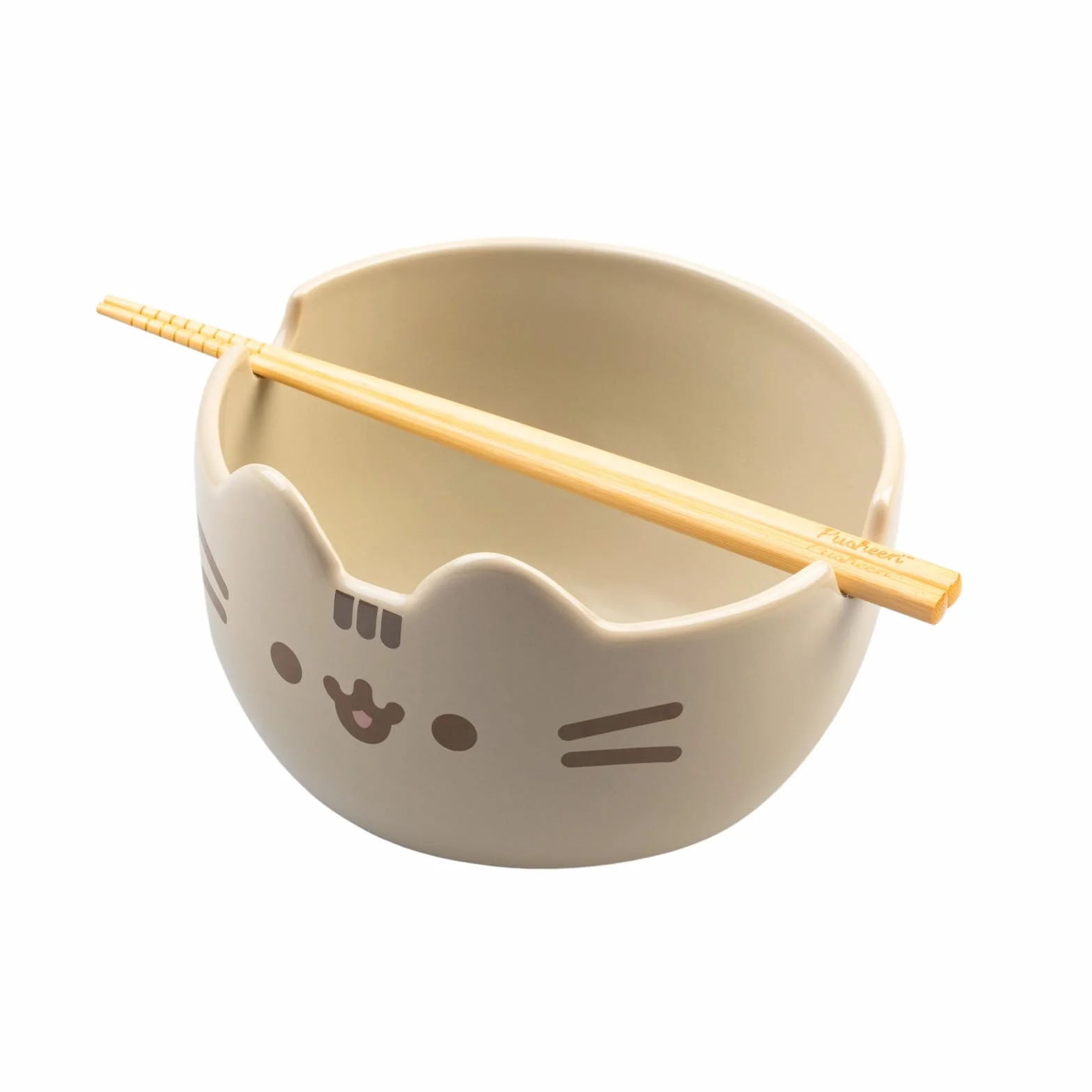 Pusheen Ramen Bowl Set with Chopsticks 900 ml 16 x 19 cm