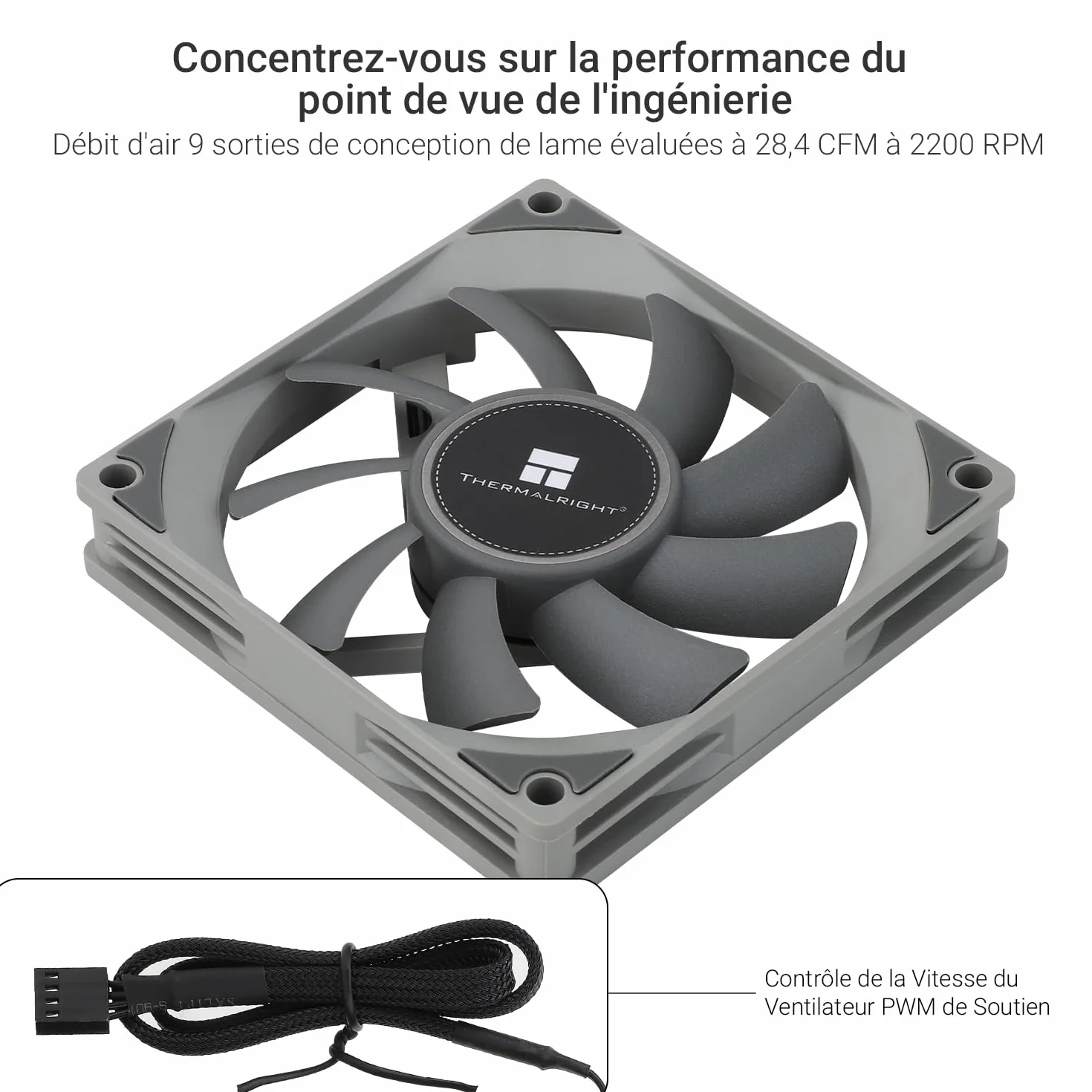 Thermalright TL-8015 Wentylator CPU, 2200RPM High Speed, 80MM Cichy PWM, Chłodzenie Komputera Z Łożyskiem S-FDB