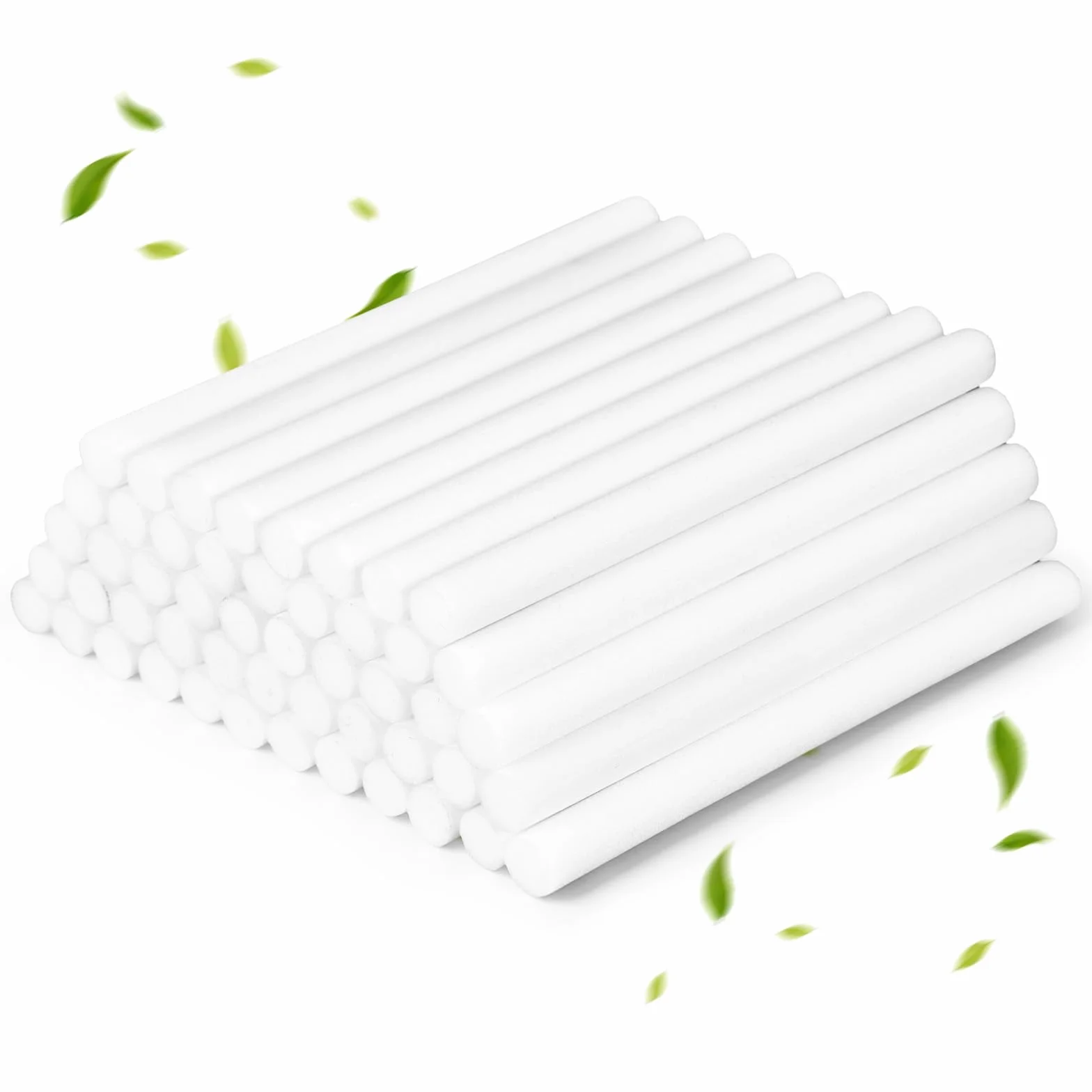 Filtry nawilżające bawełniane 8 x 100 mm, pałeczki do uzupełniania 8 cm, zestaw 60 sztuk