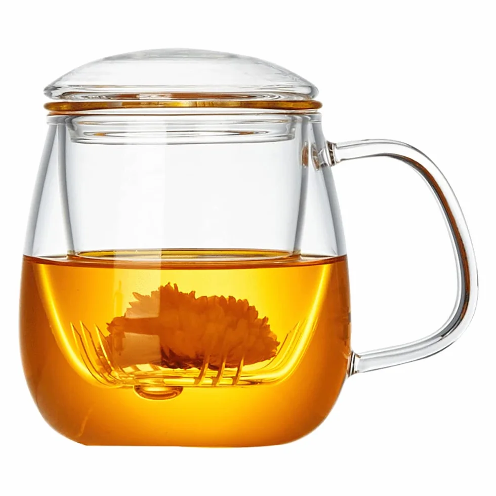 Filiżanka do herbaty z sitkiem i pokrywką 550 ml