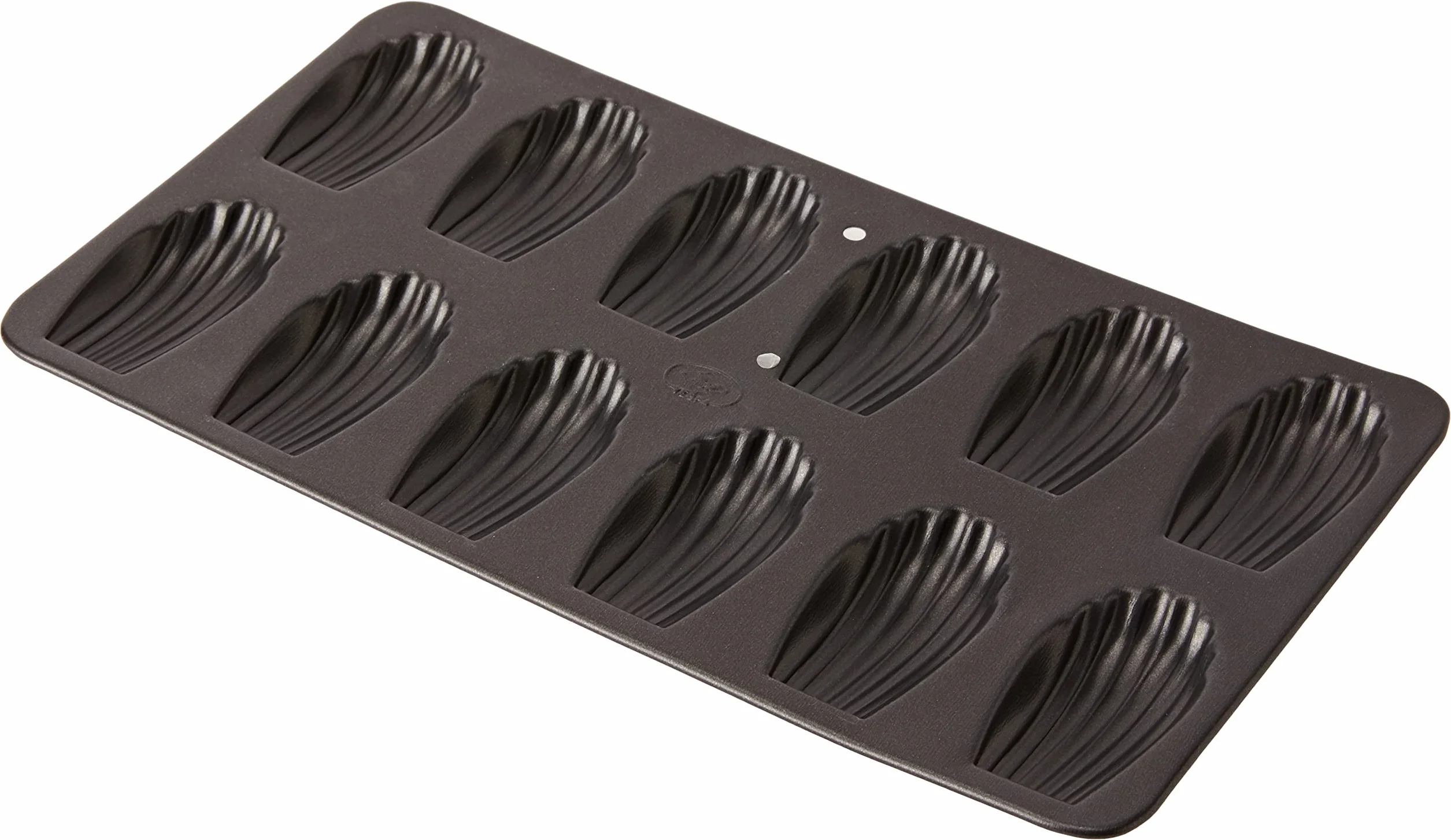 Vespa forma do pieczenia 12 zagłębień aluminium czarna 36 x 19,5 x 1,5 cm