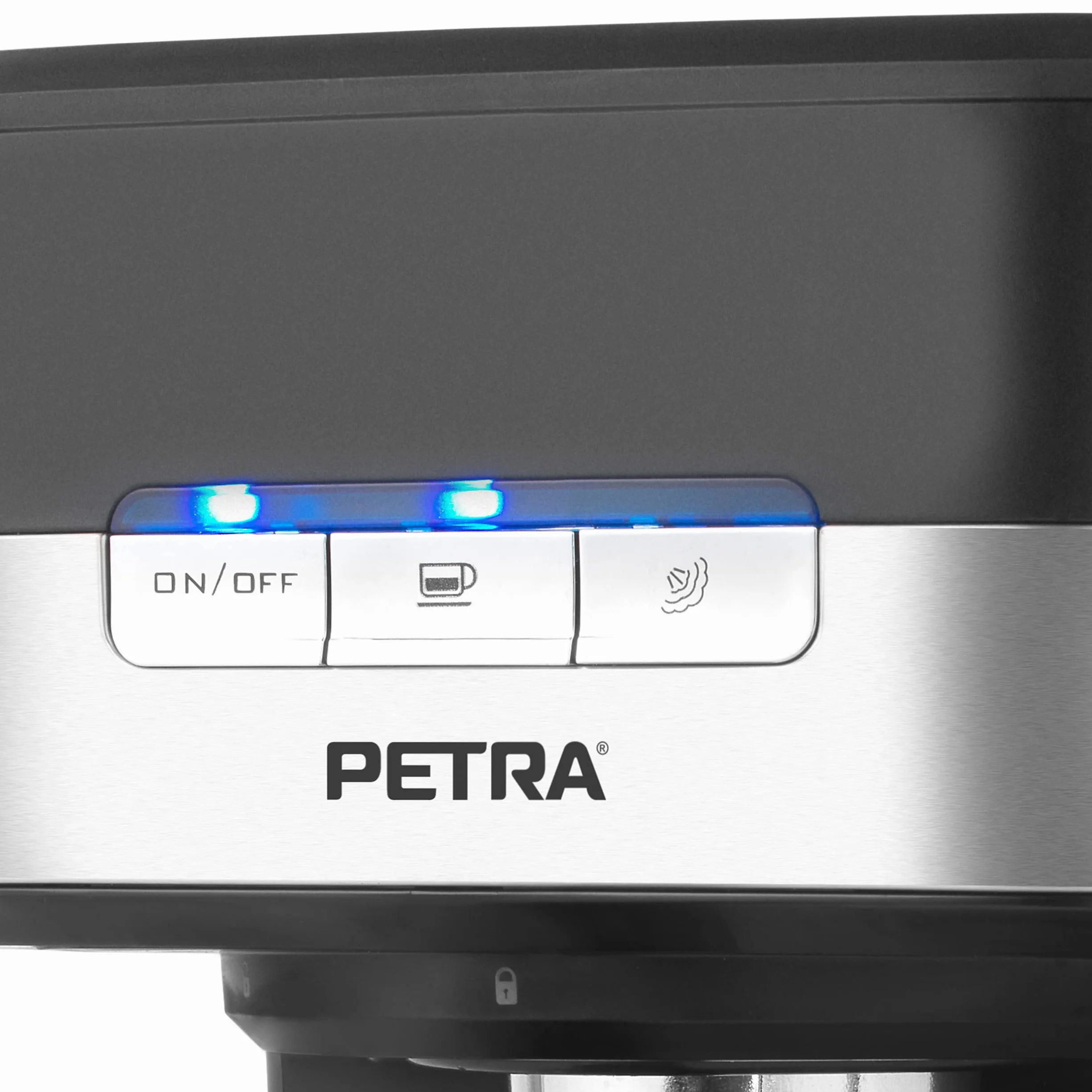 Petra PT4623VDEEU7 Ekspres do kawy Espresso Pro, pojedyncze i podwójne espresso, cappuccino i latte, wloska pompa cisnieniowe 15 bar ze spieniaczem do mleka, kawa mielona, zbiornik wody 1,5 l, 850 W