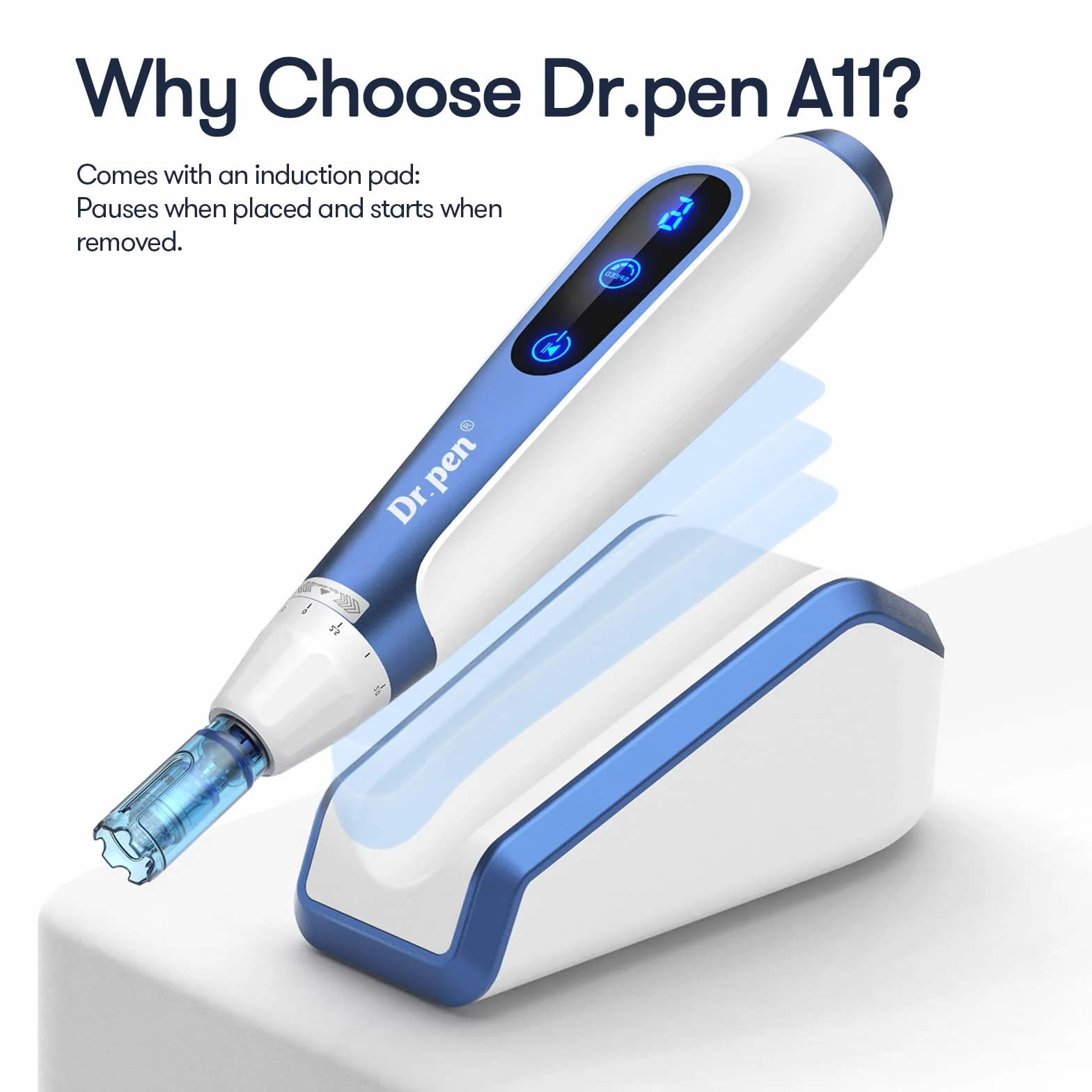 Dr. pen Ultima A11 Microneedling Pen – Skuteczny przeciwko zmarszczkom | Inteligentna baza czujnikowa, wygodny bezprzewodowy design, idealny do salonów kosmetycznych i do użytku domowego | Idealny