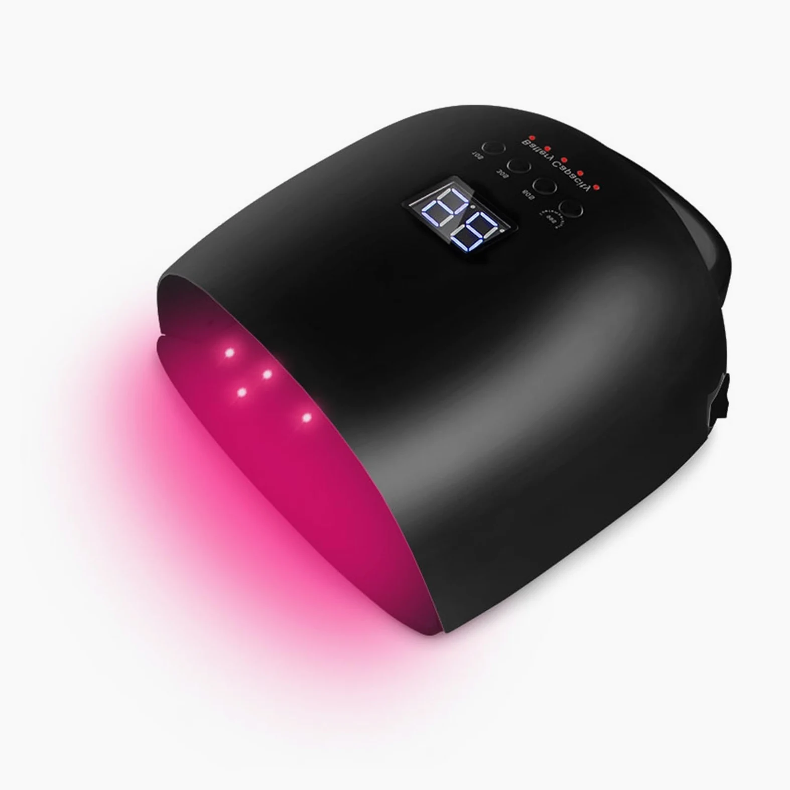 Lampa LED UV do paznokci Bezprzewodowa 86w LED lampa UV do paznokci 86W do utwardzania wszystkich lakierów żelowych suszarka do paznokci lampa światła słonecznego Manicure inteligentny wyświetlacz LCD