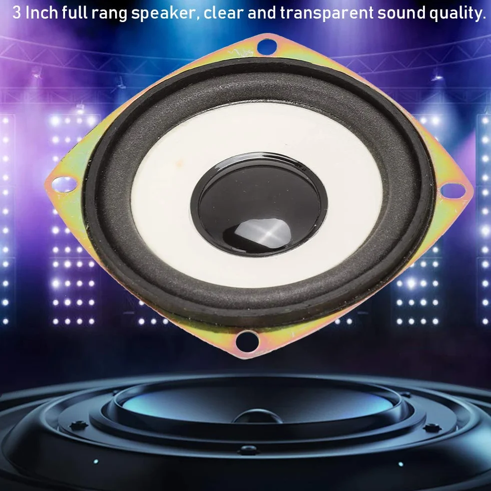 Pusokei 3-calowe głośniki audio pełnozakresowe 4 omy 5 W bardzo czuły dźwięk stereo surround do multimedialnych głośników