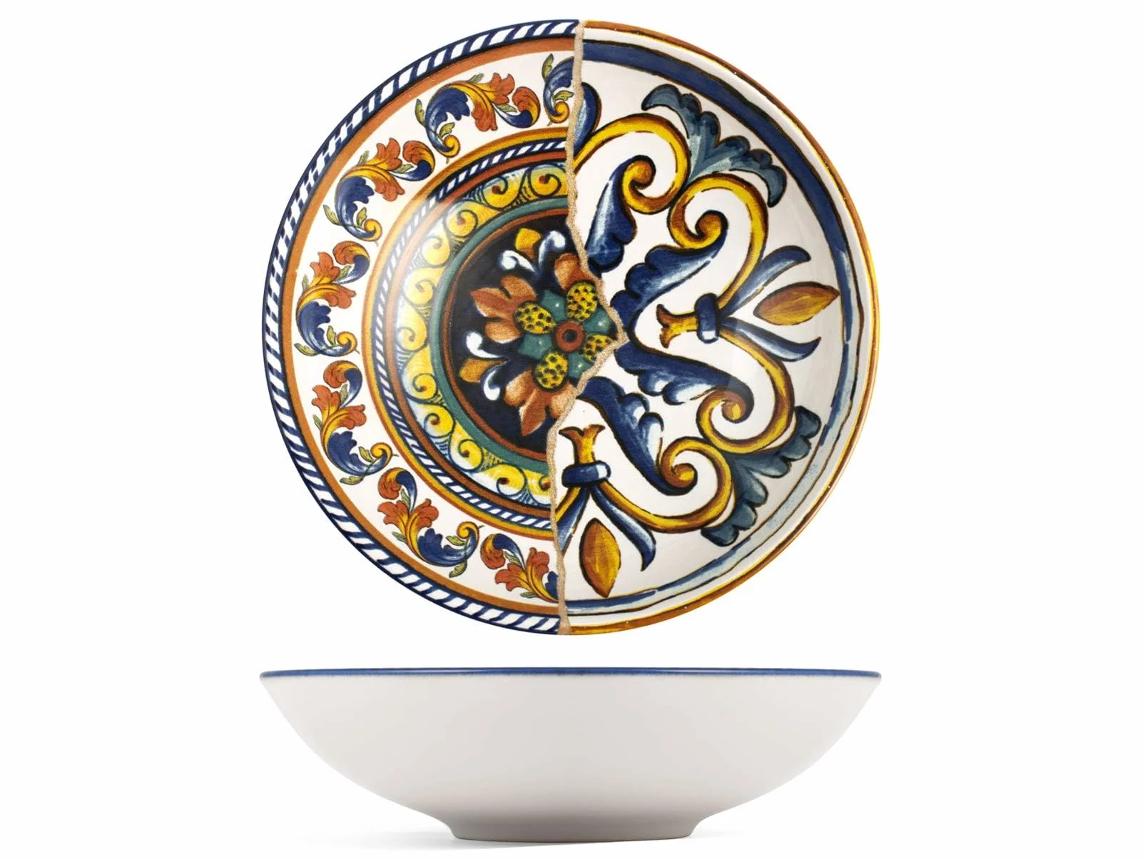 H&H 838590 Positano kamionka, zestaw 6 sztuk, 20 cm, kamień, niebieski