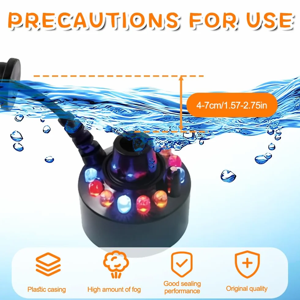 Mineup Ultradźwiękowy nebulizator 350 ml/h 12 LED 24 V