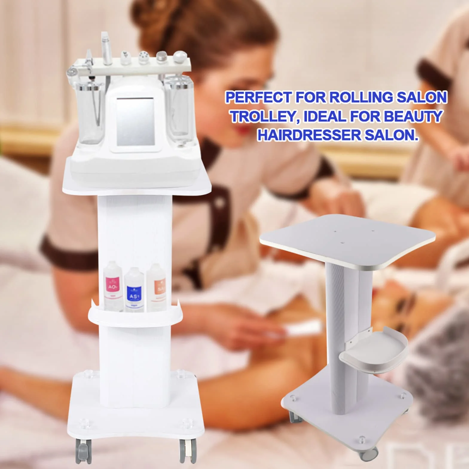 Wózek Na Kółkach do Salonu Spa, Wózek Na Kółkach do Salonu Piękności Zastosowanie w Salonie Cokół Wózek Na Kółkach Stojak Na Kółkach Wózek Na Kółkach Mobilny Wózek Na Kółkach