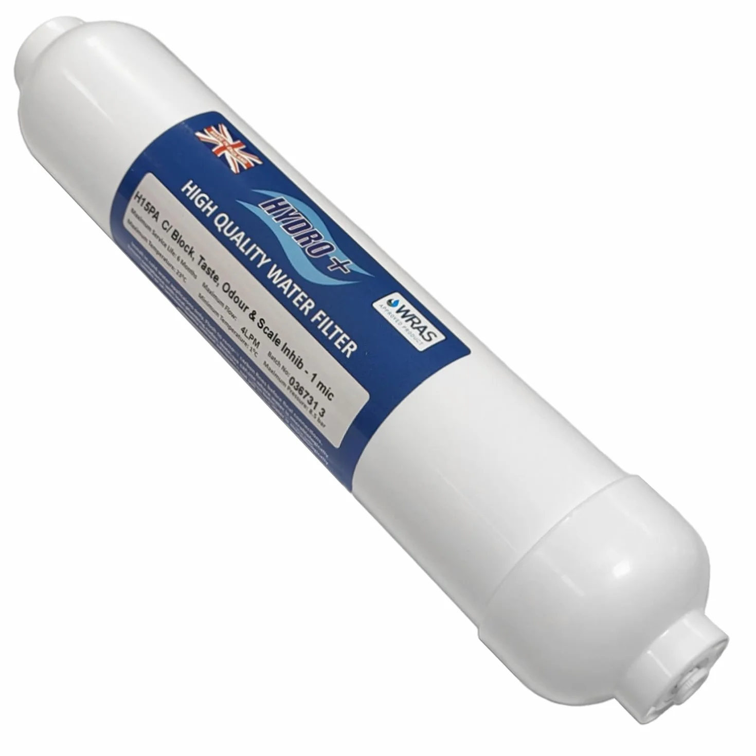 Filtr węglem blokowym Hydro+ H15PA 1/4" 1 mikron do lodówek Samsung LG GE Bosch Daewoo Neff Siemens