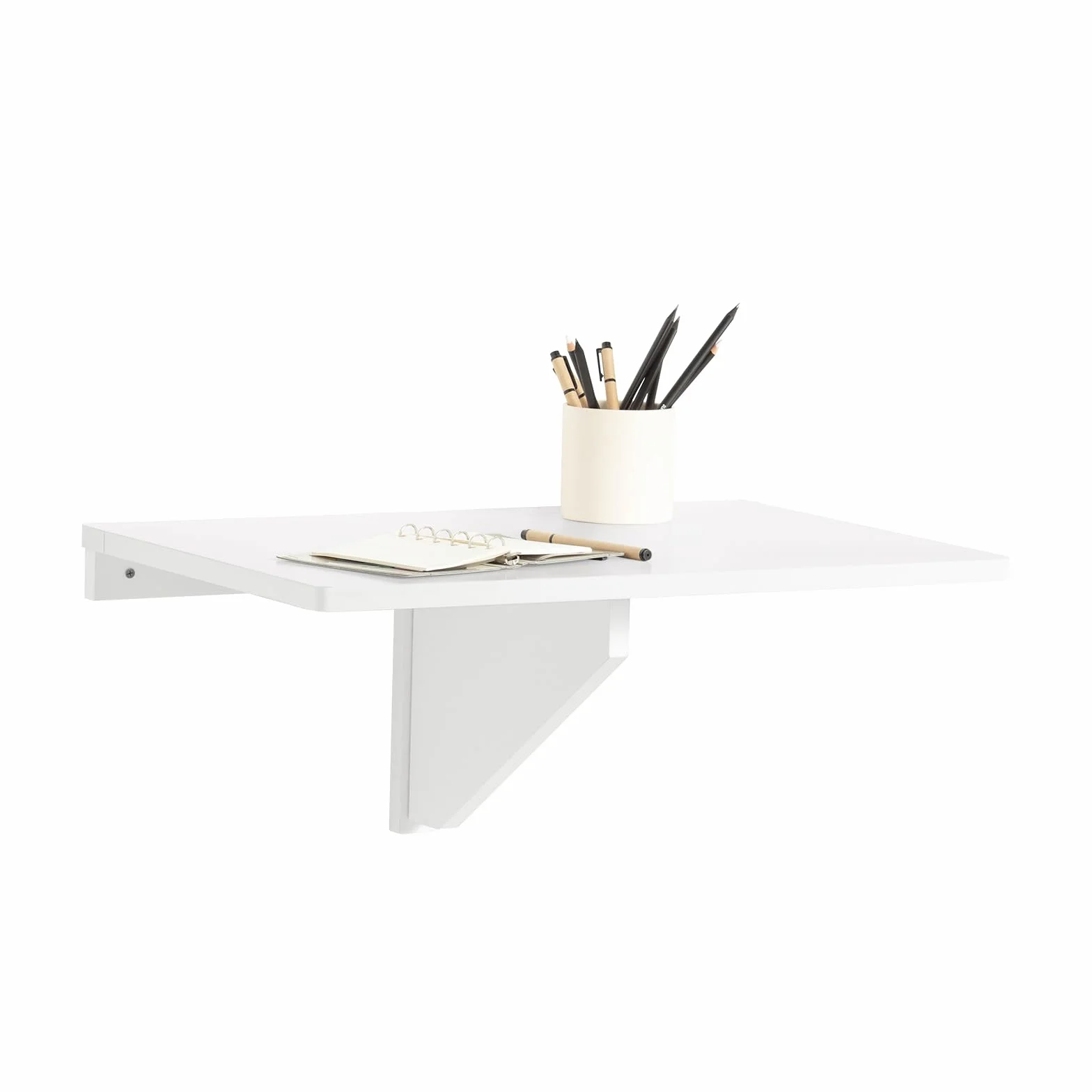 SoBuy Składany Stół Ścienny Rozsuwany 60x40cm Biały FWT03-W