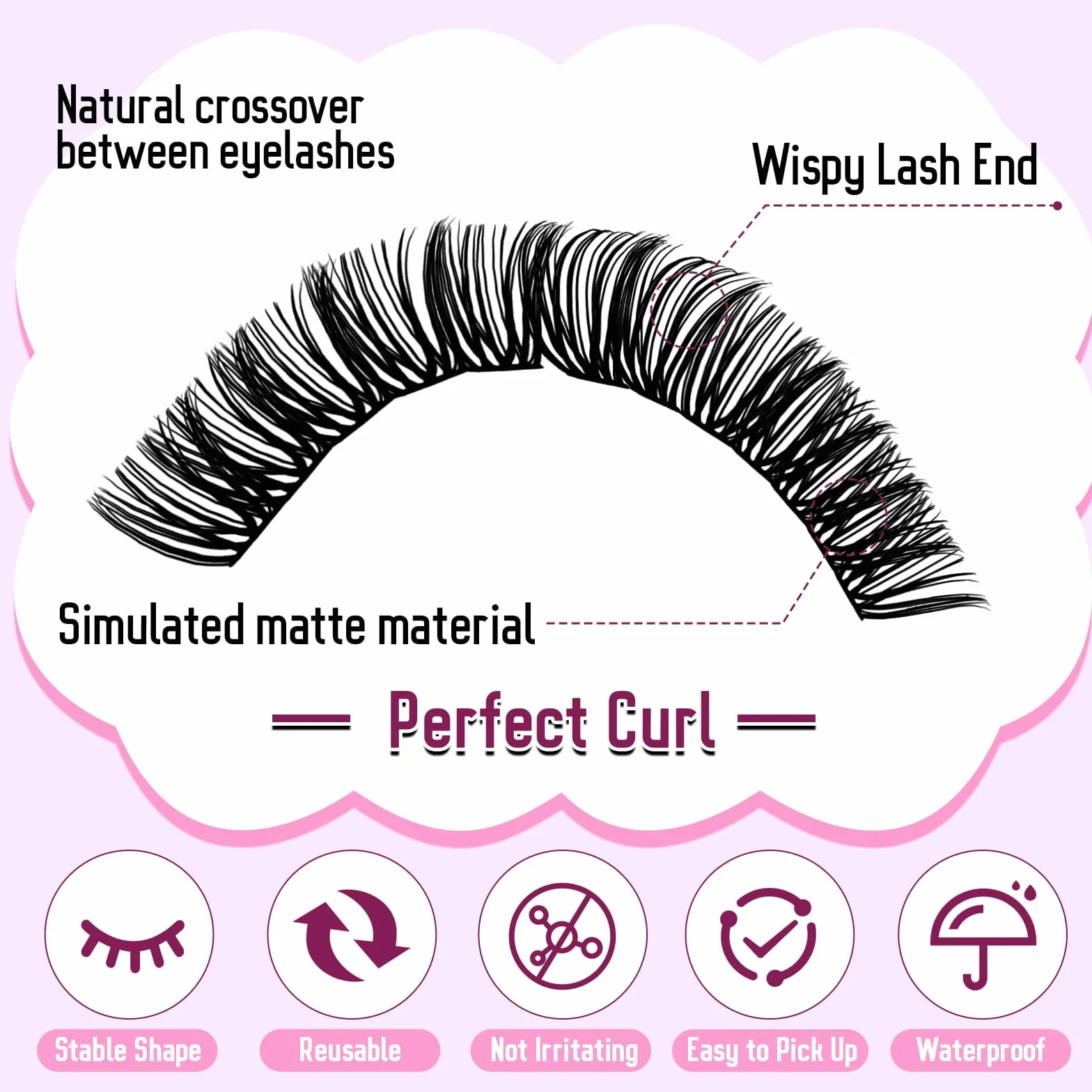 Indywidualne Rzęsy,60D+80D+100D+150D Cluster Lash D-Curl Puszyste Individual Eyelashes10-18mm do przedłużania rzęs DIY