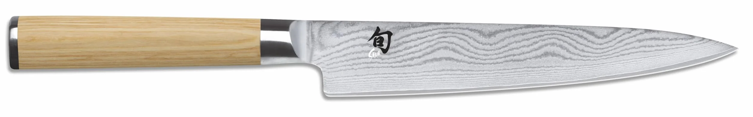 KAI Shun Classic White japoński nóż uniwersalny 15 cm stal damasceńska VG MAX 61 HRC
