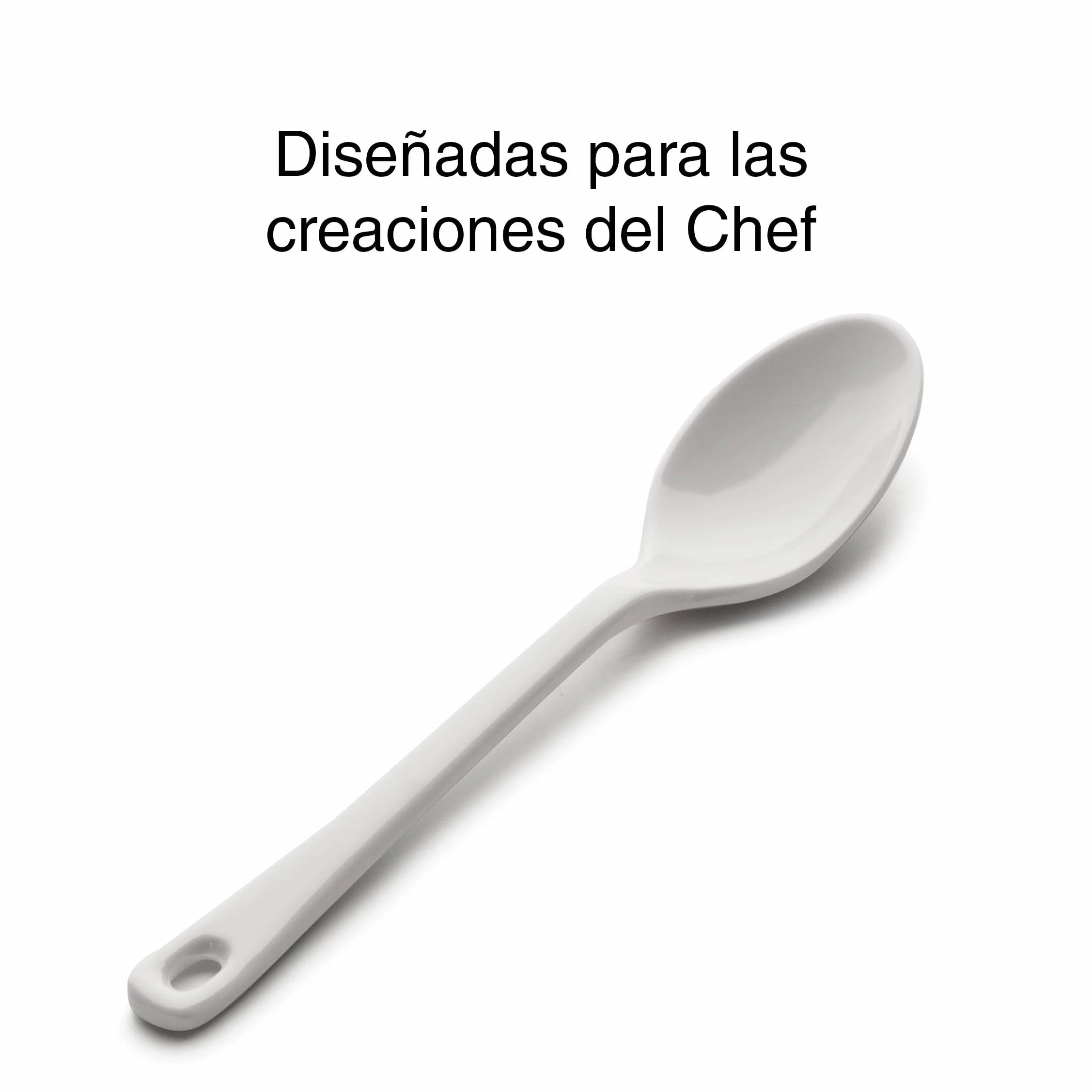 Lacor Melamine Classic łyżka biała 18 cm