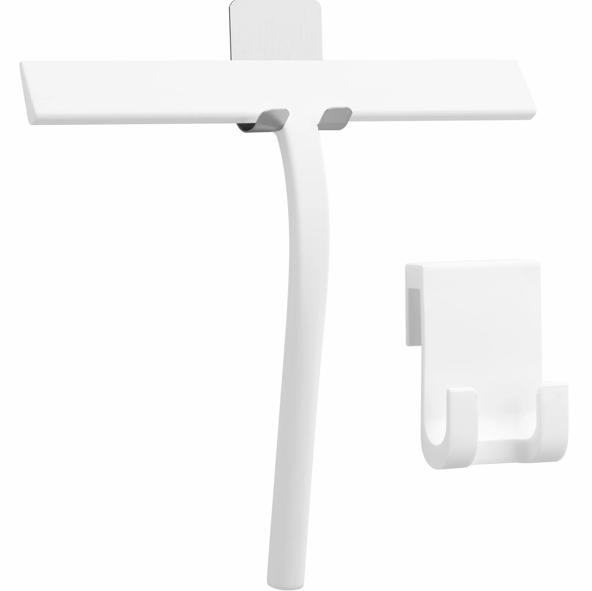 Kincmax Silikonowa Rakla Prysznicowa ze Stali Nierdzewnej z Haczykiem