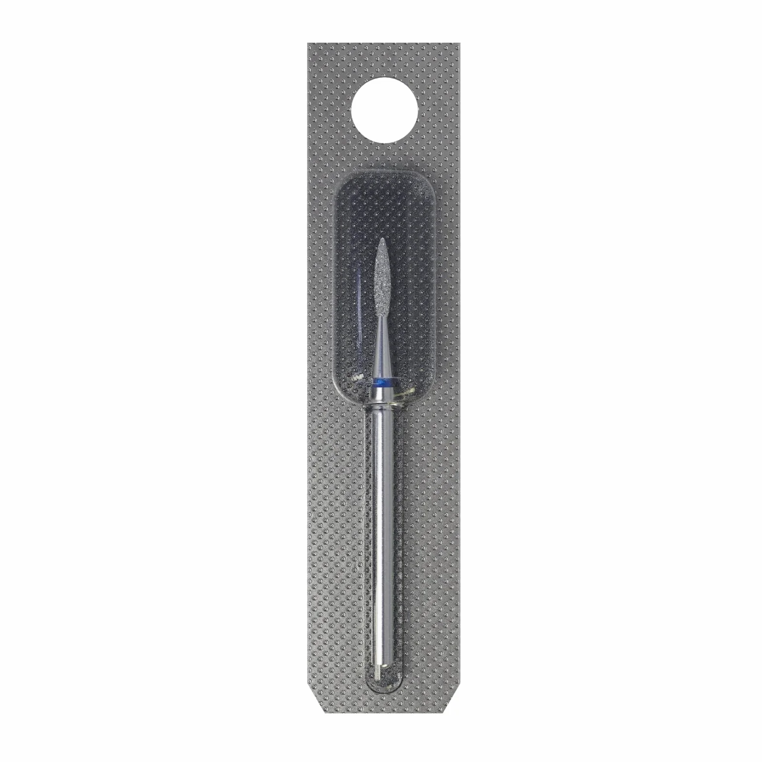 Frez diamentowy STALEKS płomyk ostry 1.6*8mm, niebieski