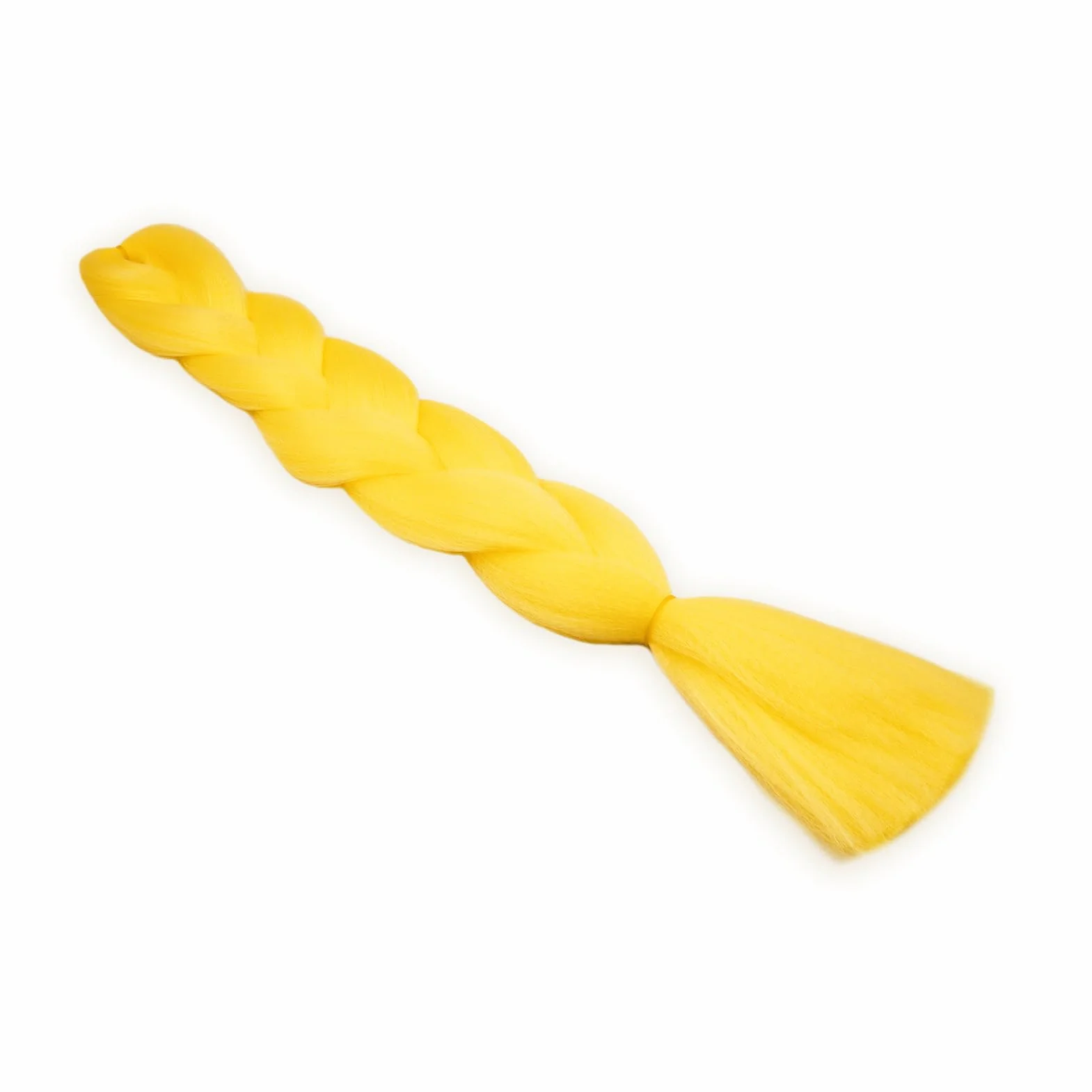 Przedłużanie warkoczy Afrykańskie warkocze Żółte sztuczne długie sztuczne włosy plecione 60 cm Jumbo Braids 1 100 g szydełkowy skręt piękno
