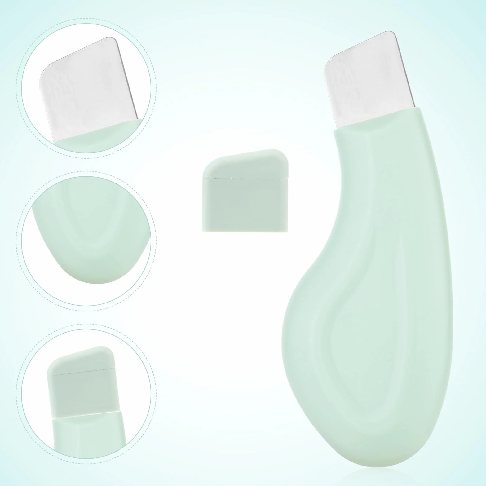 Narzedzie do Usuwania Zaskórników, Silikonowy Skrobak do Usuwania Zaskórników z Nosa Szpatulka do Twarzy Deep Clean Master Pore Extractor Lagodny i Bezpieczny Peeling do Skóry Nosa