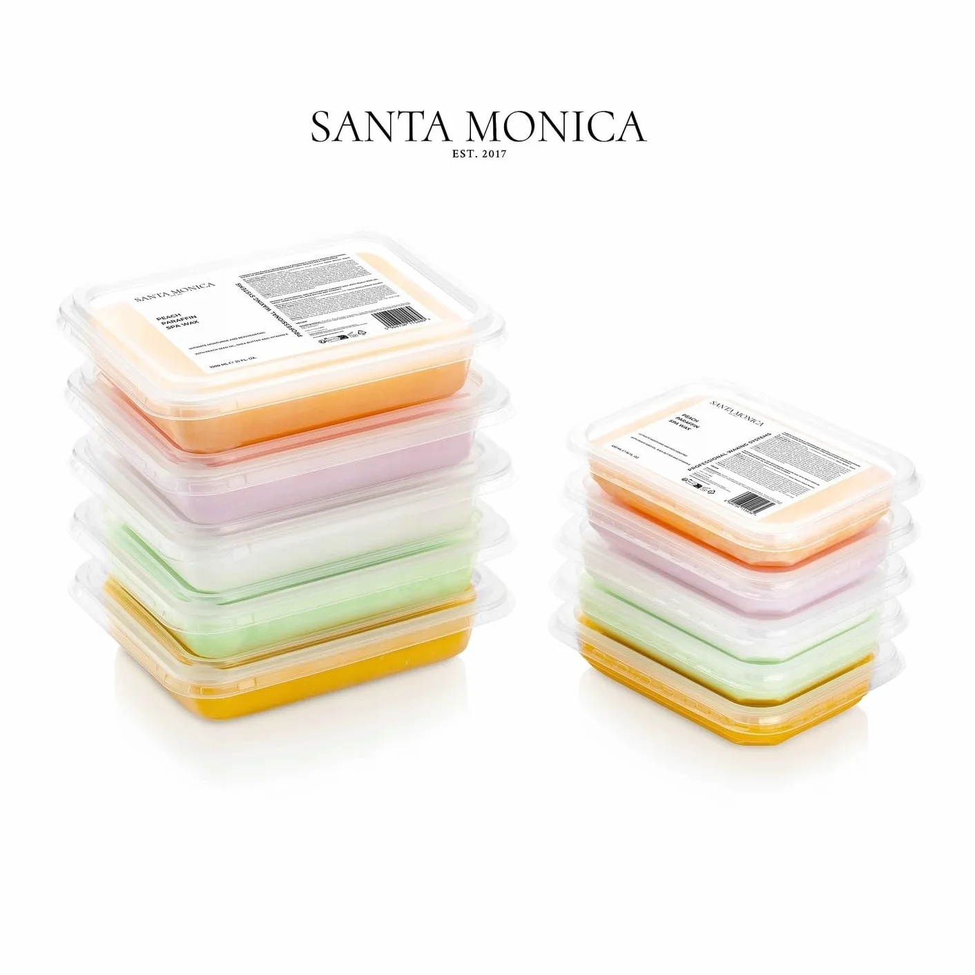 Parafina kosmetyczna Santa Monica głęboko nawilżająca i regenerująca do ciała, dłoni i stóp z naturalnymi olejkami (Róża, 1000ml)