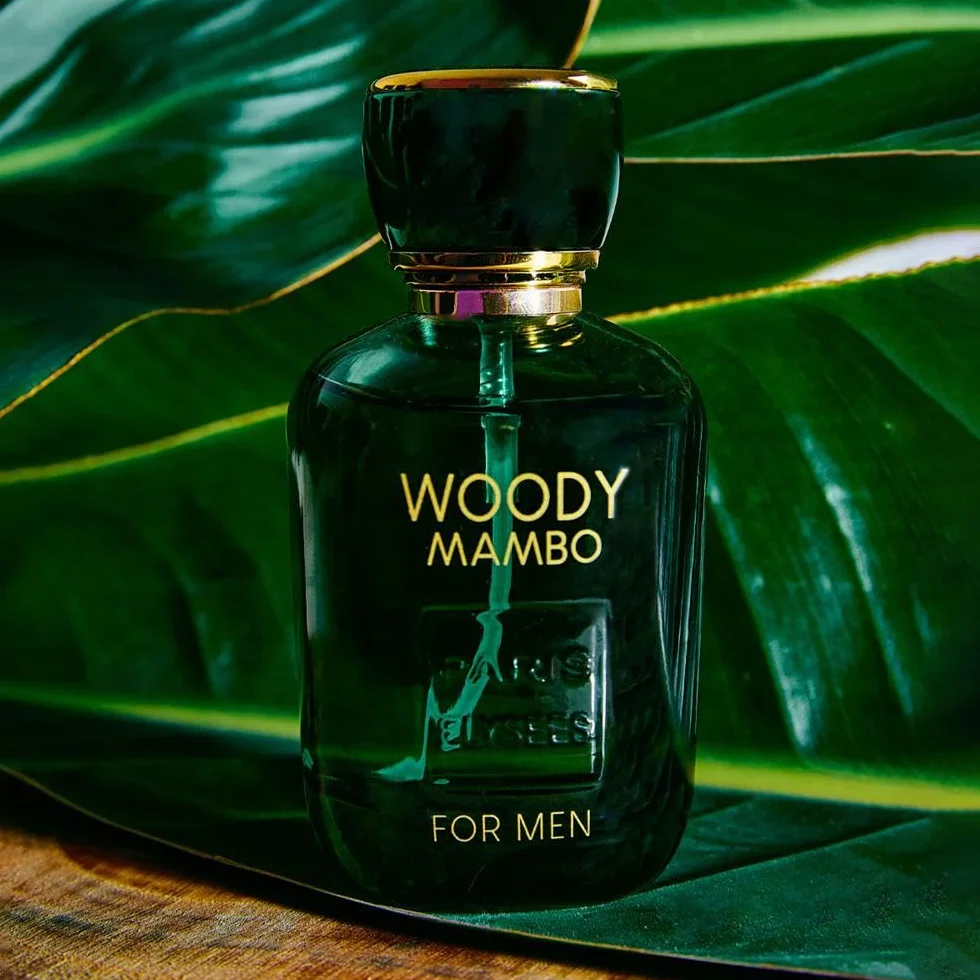 PARIS ELYSEES - Woody Mambo - Eau de Toilette - Perfum Mężczyzna - Aromatyczny - Nuty wody morskiej, lawendy i mięty - Atomizer 100ml - Zawiera metalowy flakon podróżny 5ml