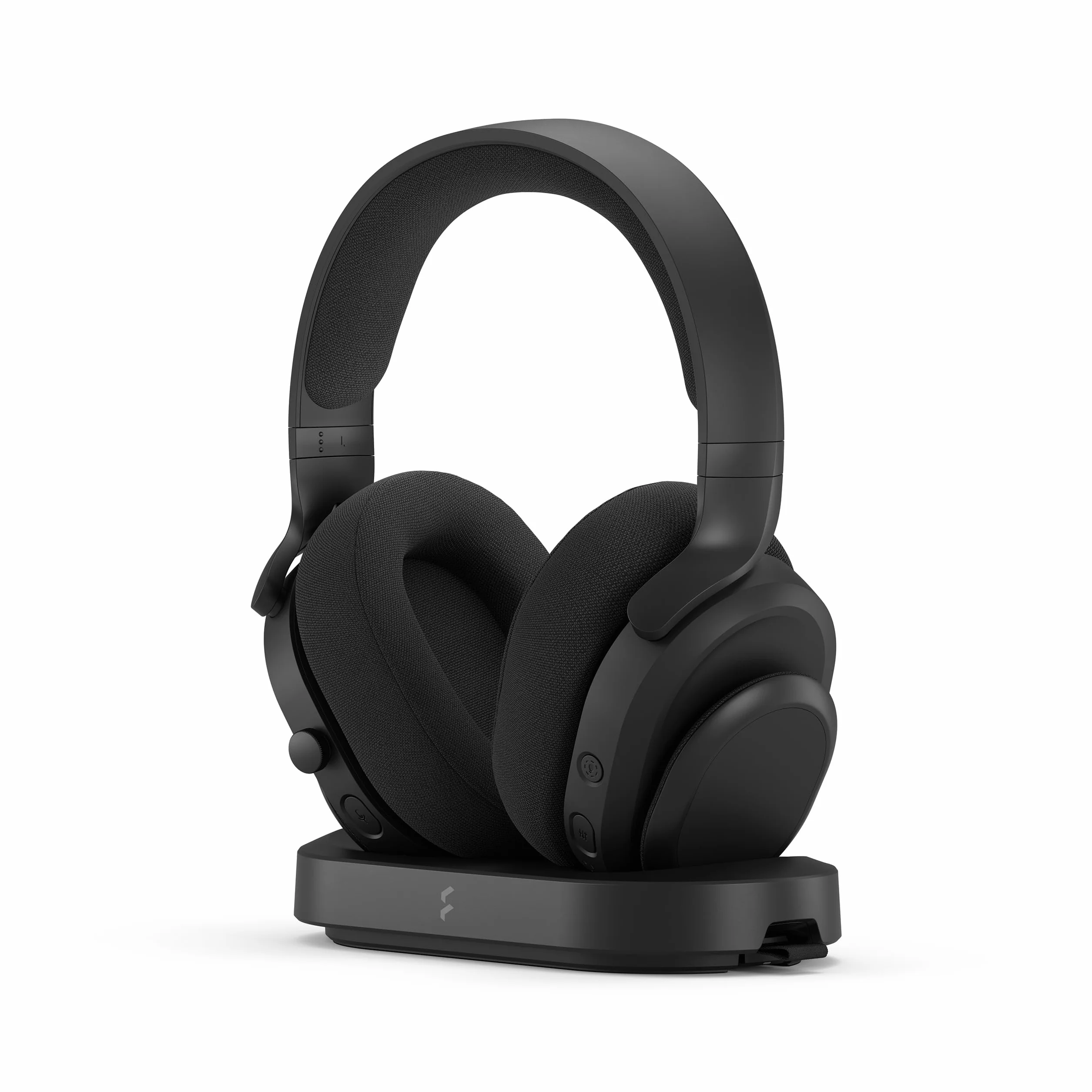 Fractal Design Scape Dark – bezprzewodowy zestaw słuchawkowy do gier komputerowych – odłączany mikrofon z redukcją szumów, żywotność baterii do 40 godzin, konfigurowalne oświetlenie otoczenia, czarny