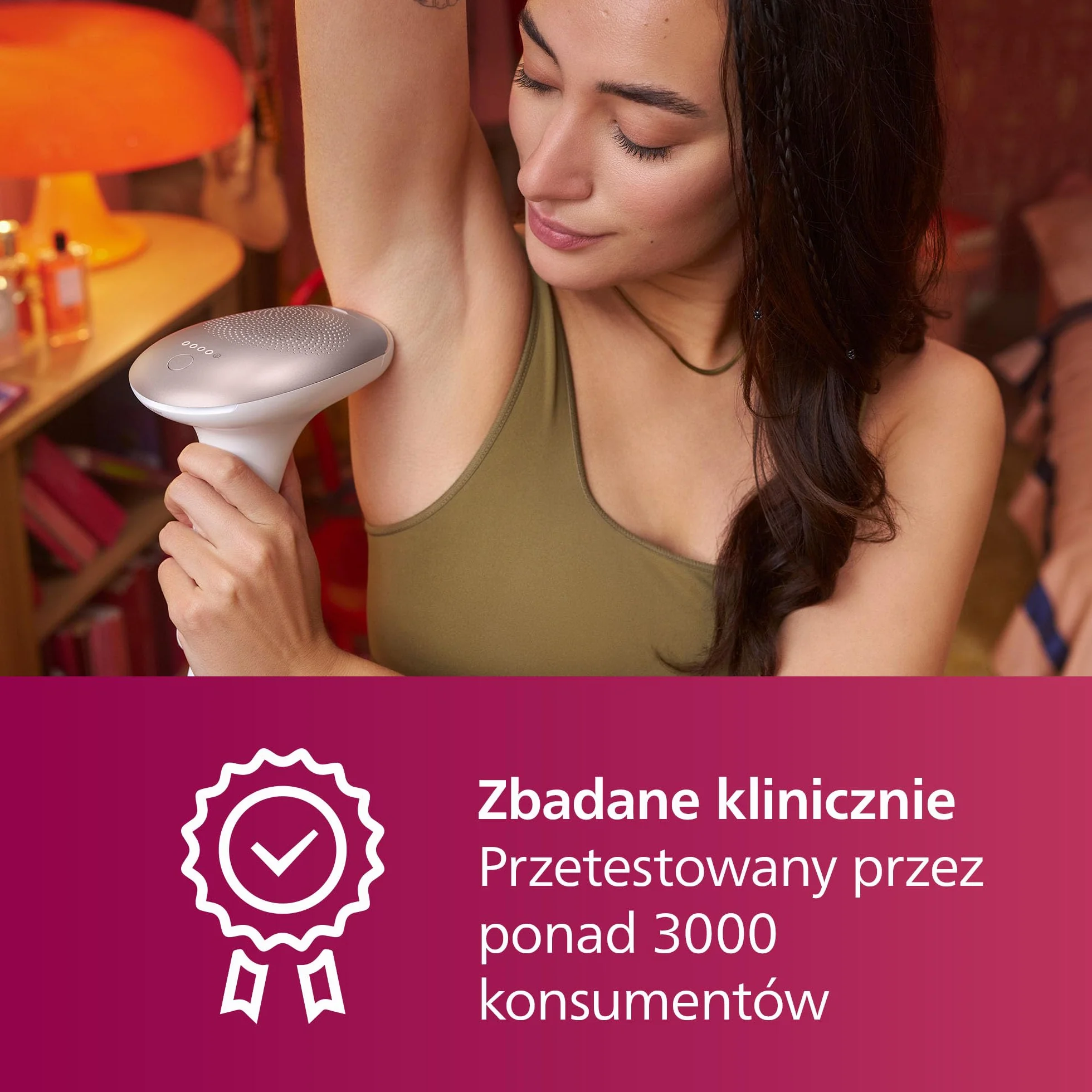 Philips Lumea Advanced urządzenie do usuwania włosów IPL z filtrem światła do twarzy (model SC1997/00)