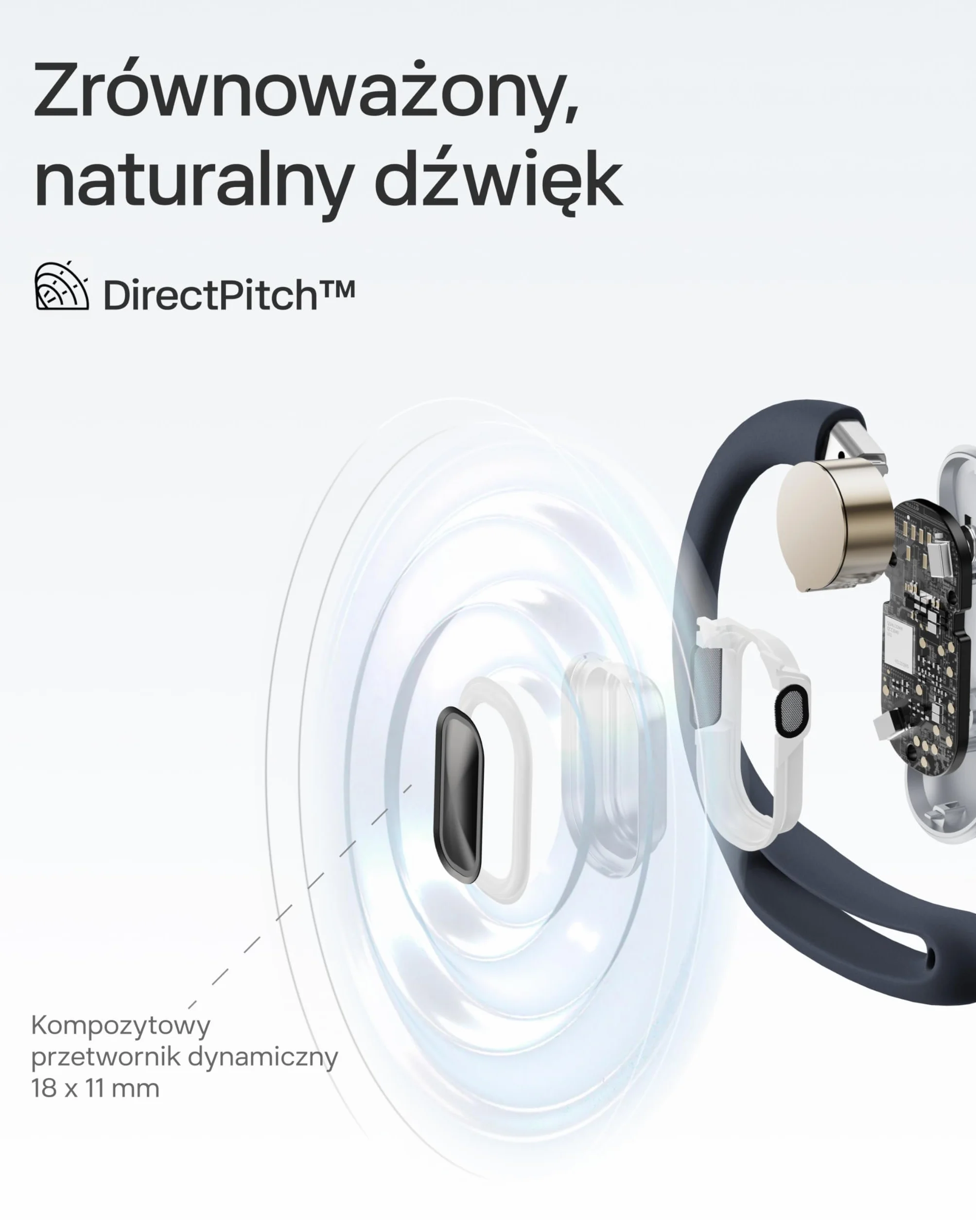SHOKZ OpenFit Air Open-Ear Słuchawki, Bezprzewodowe Bluetooth Oordopki z Mikrofonem, Oordopki z Lekkimi Oporami, Szybkie Ładowanie, 28h Czasu Pracy, IP54 Wodoszczelność do Ćwiczeń - Czarny