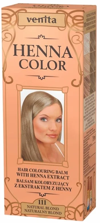 Venita Henna Color farba do włosów, 111 naturalny blond, 75 ml