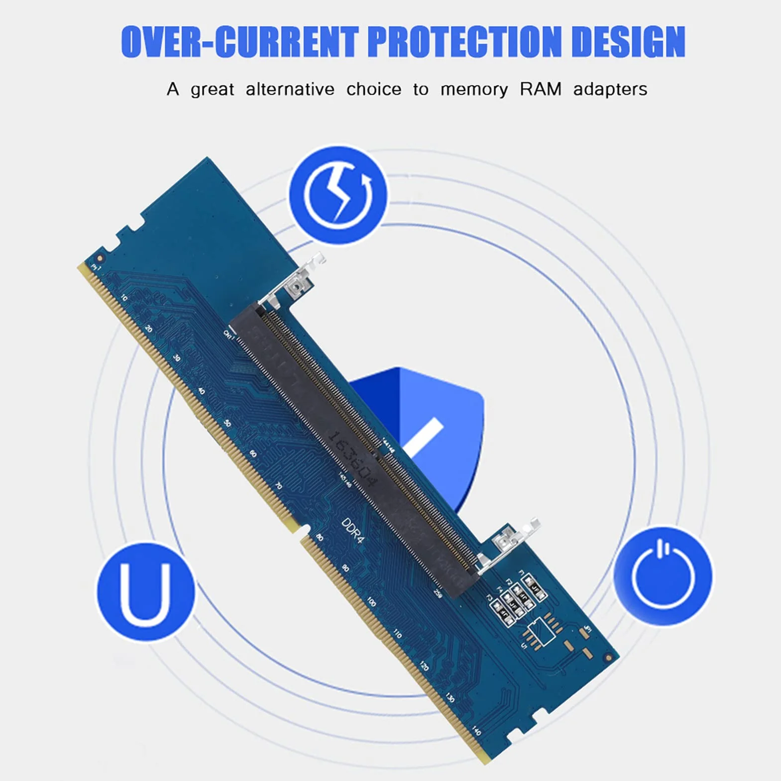 Przenośny Adapter Konwertera Pamięci RAM DDR4 SO DIMM na DIMM, Zabezpieczenie Nadprądowe, Trwały, Profesjonalny Wybór do Adapterów Pamięci RAM