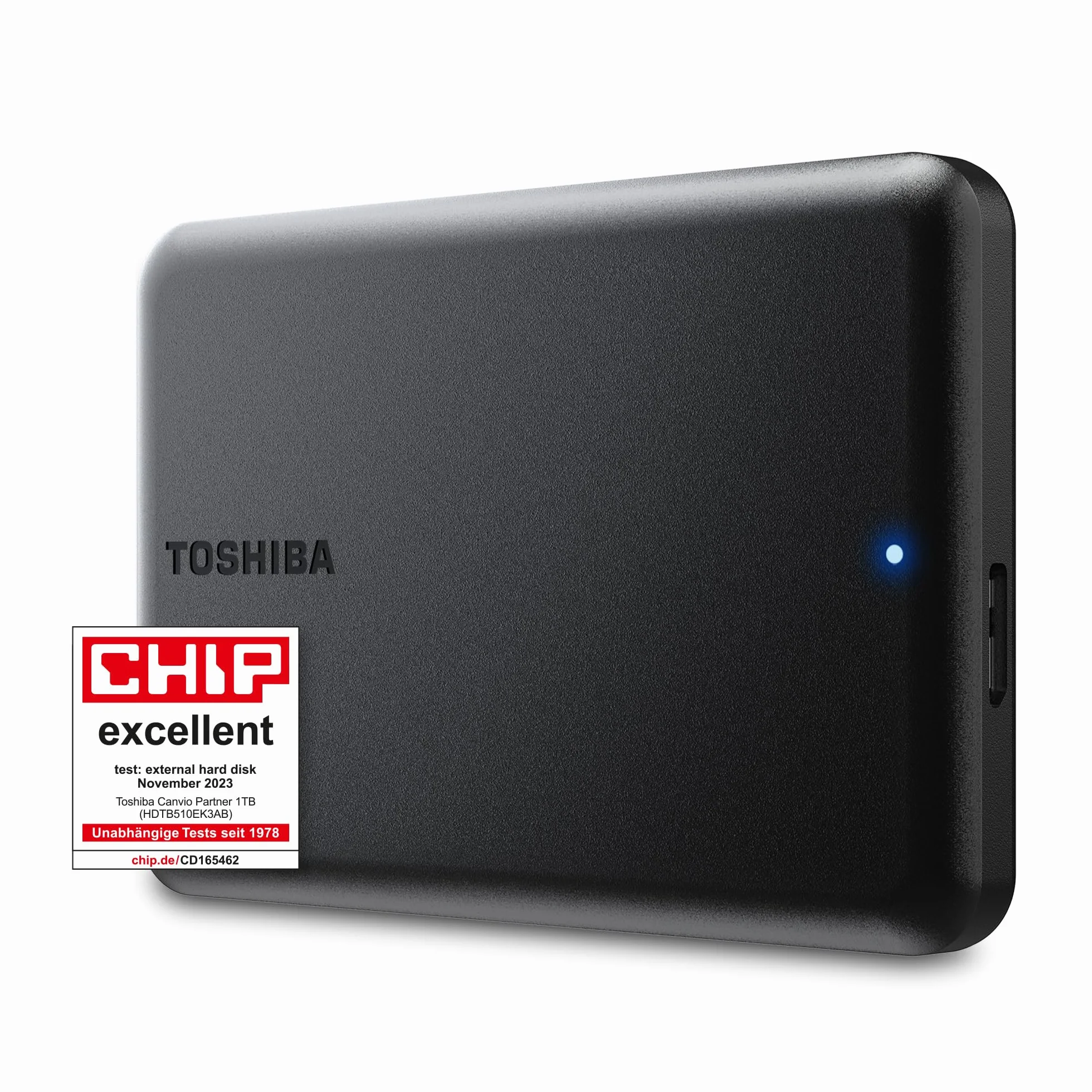 Toshiba Canvio Partner 1TB Portable zewnętrzny dysk twardy 2,5", USB 3.2 Gen 1, kompatybilny z Mac i Windows, zasilany przez USB