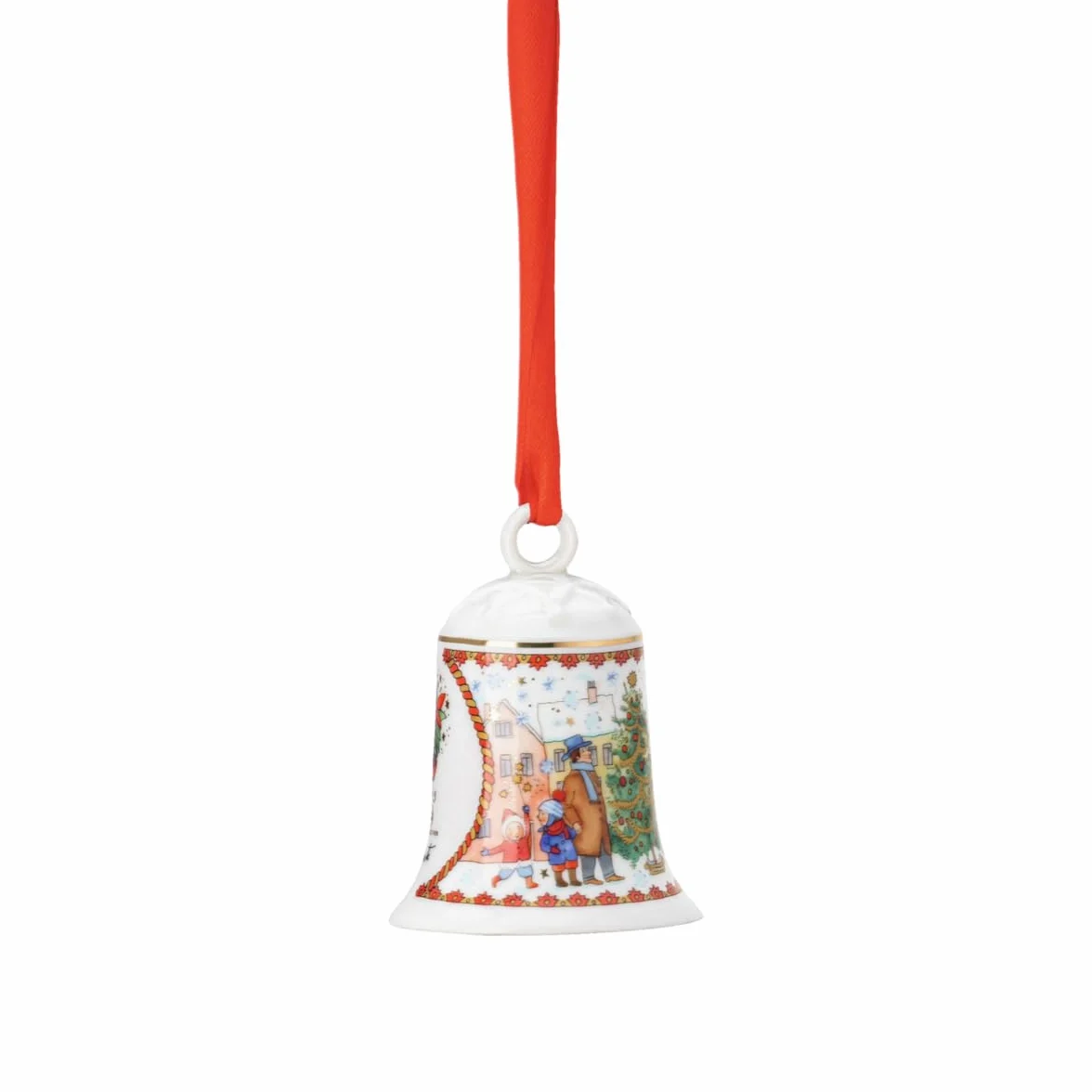 Hutschenreuther Dzwonek porcelanowy dzwonek bożonarodzeniowy 23 dzwonek porcelanowy