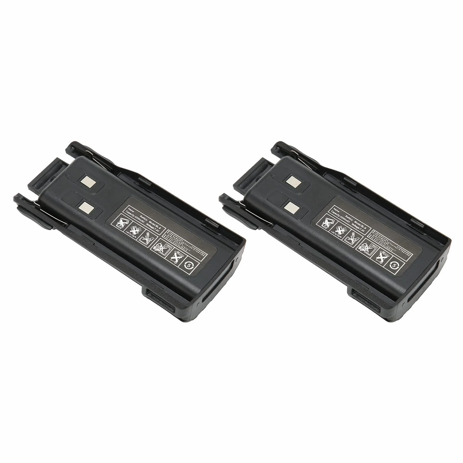 2 szt. 7.4V 4200mah Wymienne Baterie BL-8 Litowo-jonowy Oryginalny do UV82 UV 8D UV 89 UV UV 82HX Walkie Talkie, 2-kierunkowe Baterie Radiowe