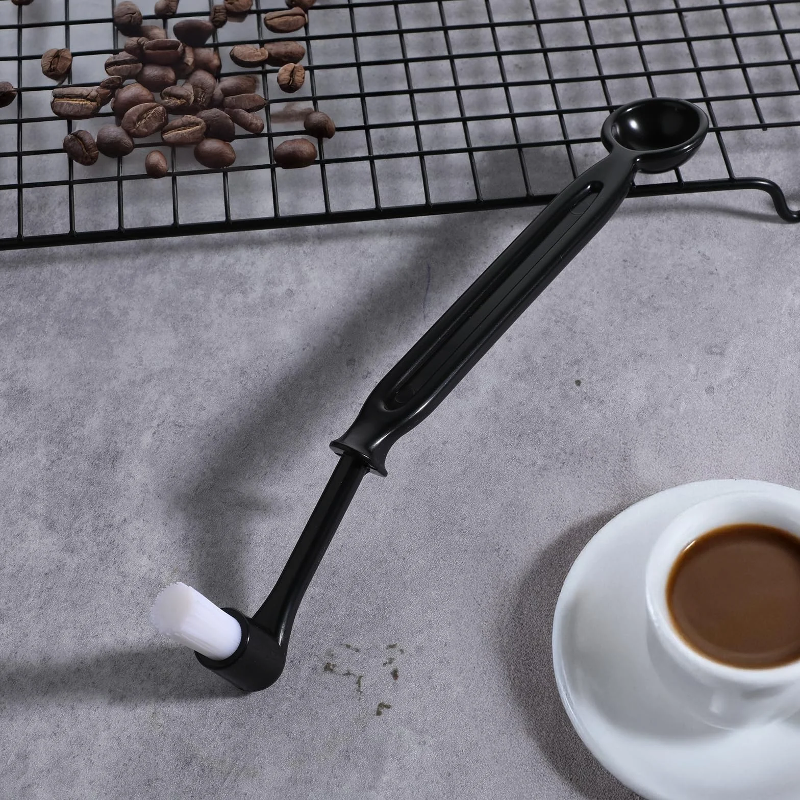 2 sztuki narzędzi do czyszczenia kawy, szczotka do kawy, pędzel barista pędzel do ekspresu do espresso, szczotka do czyszczenia, mała szczotka do czyszczenia ekspresu do kawy, młynek do kawy