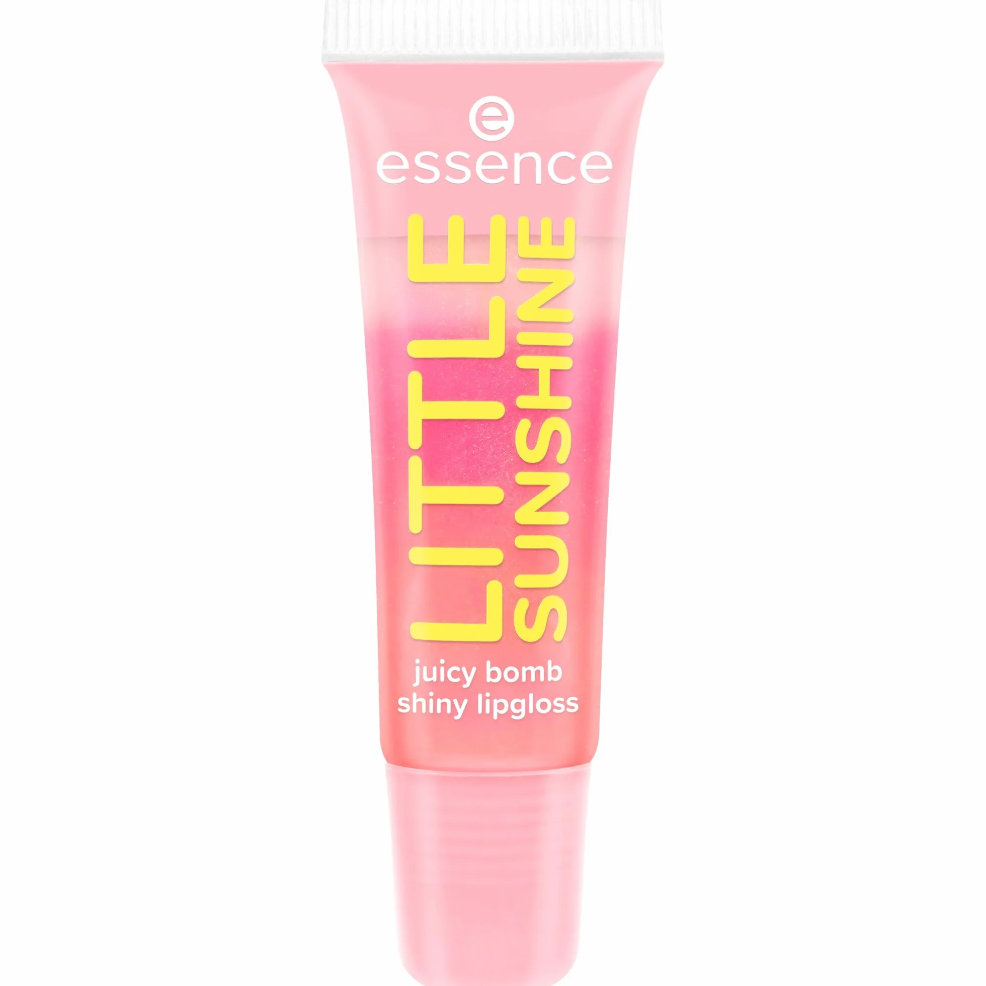 essence Błyszczyk do ust SAY IT WITH JUICY LITTLE SUNSHINE juicy bomb, natychmiastowy wynik, błyszczący (10ml)