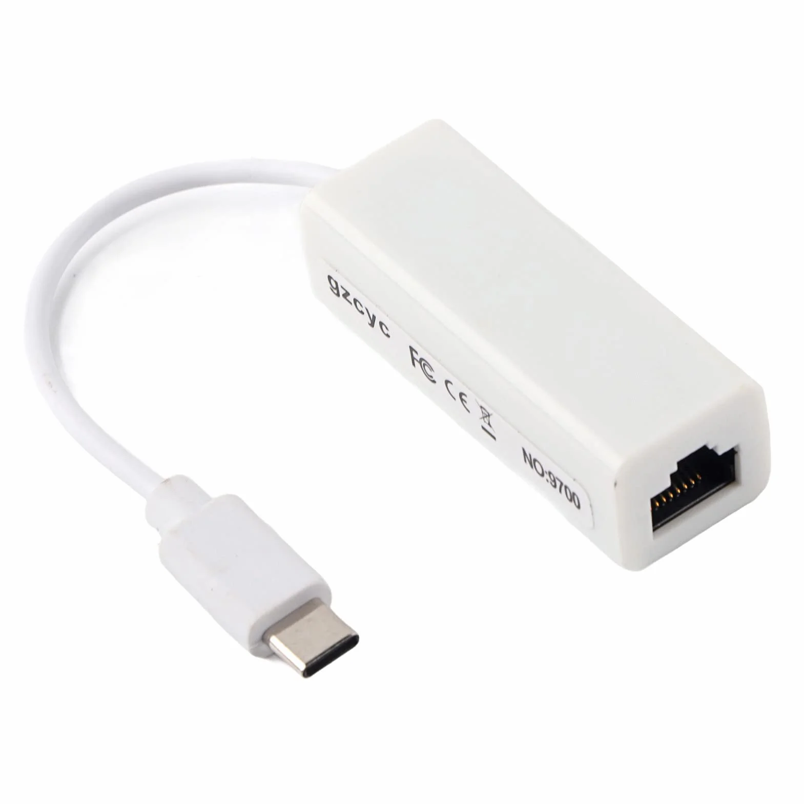 Adapter USB 3.1 Typu C na RJ45 Konwerter Sieci Fast Ethernet LAN dla USB C Laptop Plug and Play, Mały Rozmiar, Szeroka kompatybilność