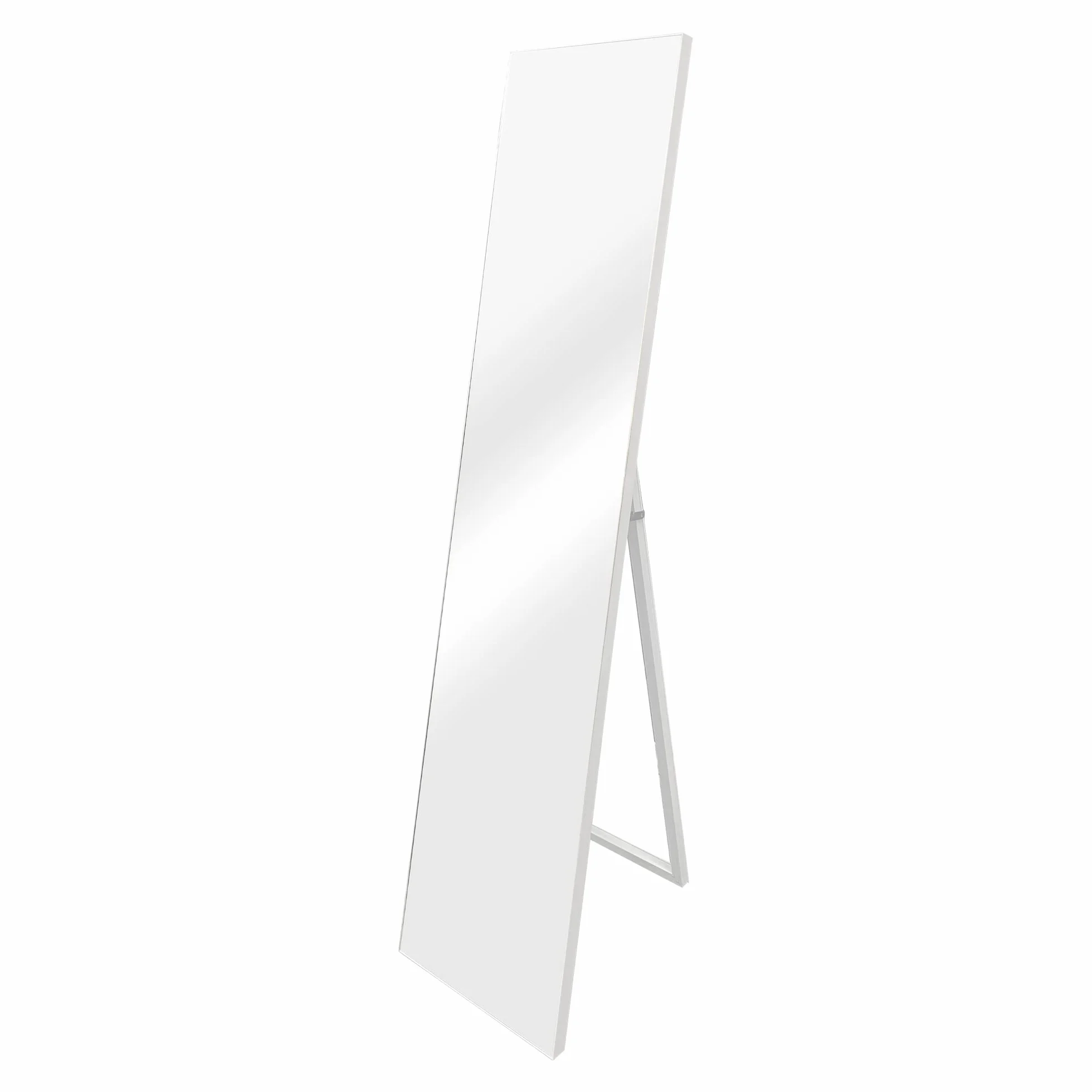 Barletta lustro stojące 150x35 cm prostokątne przechylane białe