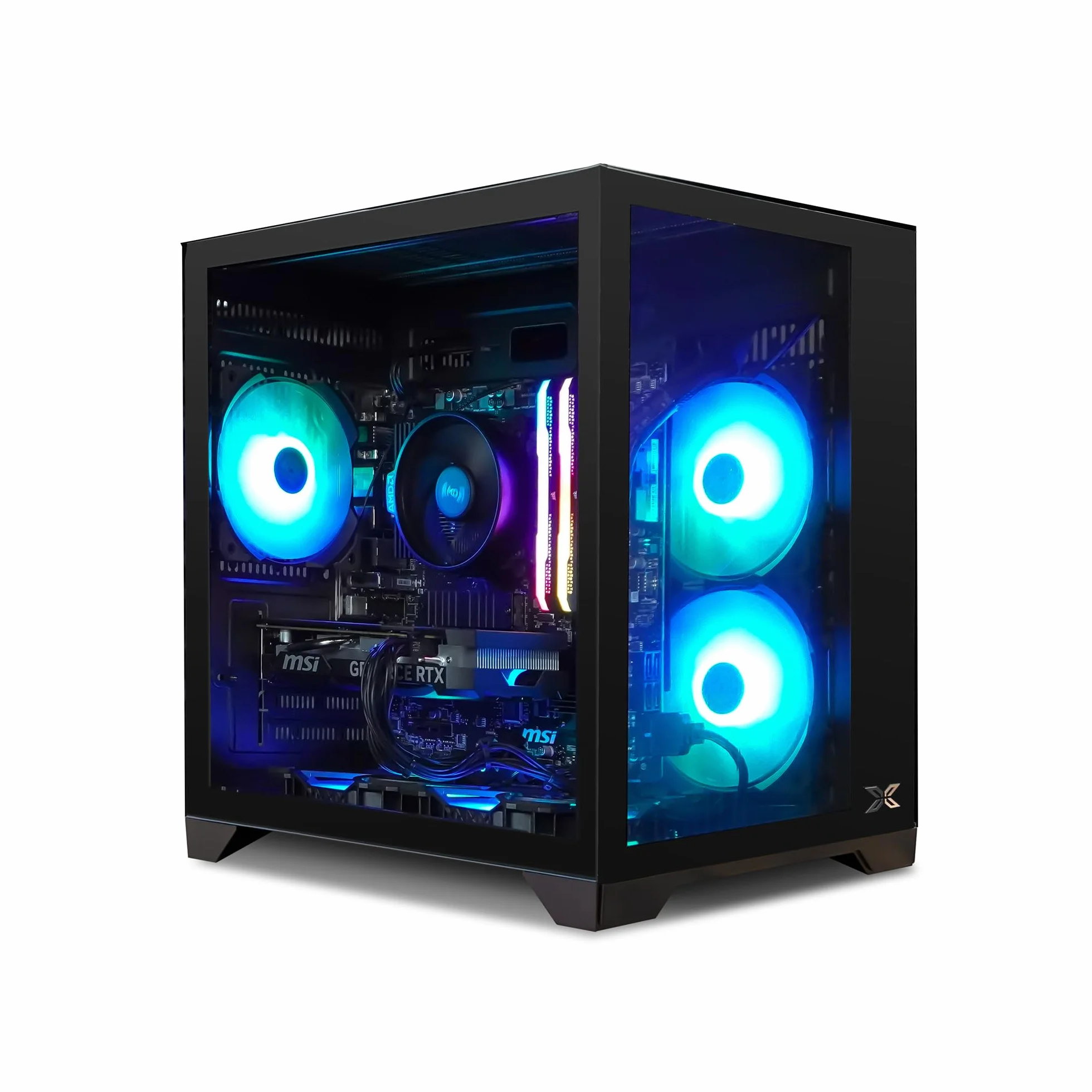 PC GAMING - Gamer PC Aqua 4060 Black - AMD - XIGMATEK Aqua M obudowa czarna - MSI B550M-PRO VDH WiFi - Corsair Vengeance SL 2X8GB DDR4 3600 - Corsair MP600 1TB PCI 4.0 - Windows 11 Pro