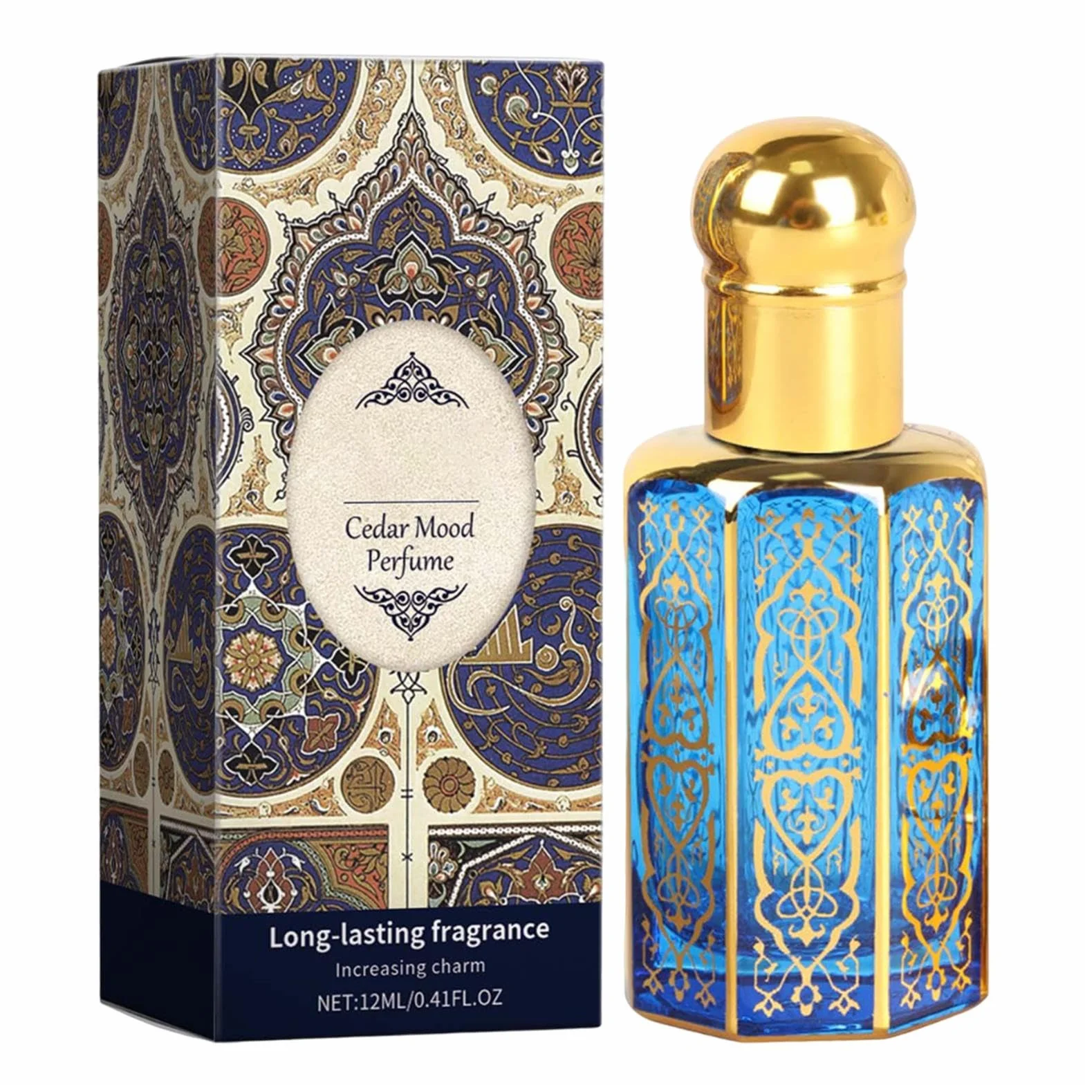 Arabskie perfumy damskie 12 ml, osobisty olejek zapachowy, długotrwały naturalny olejek zapachowy, koncentrat orientalnych esencji, egzotyczny i niepowtarzalny zapach, do codziennego użytku, randek i