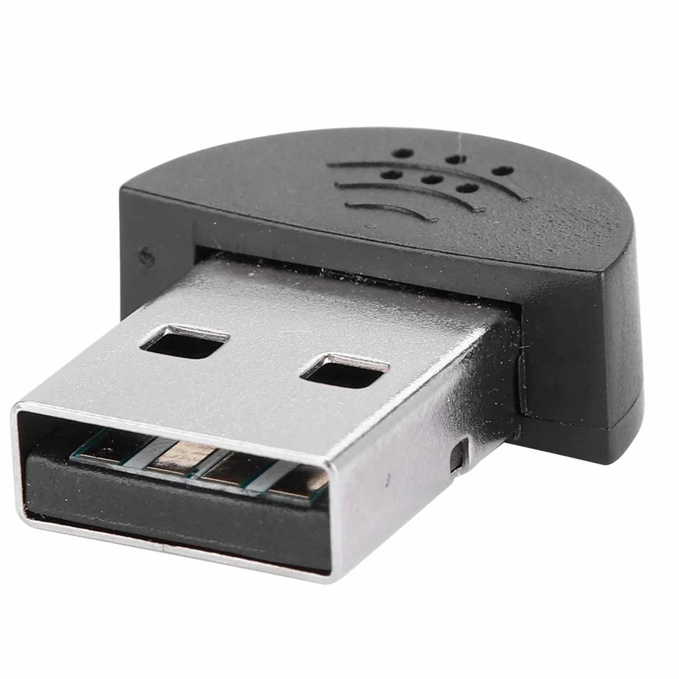 Mikrofon Mini USB 2.0, Przenośny Mikrofon USB Mini Studio Mowy Nagrywanie Audio MIC Adapter do Komputera PC(Czarny)