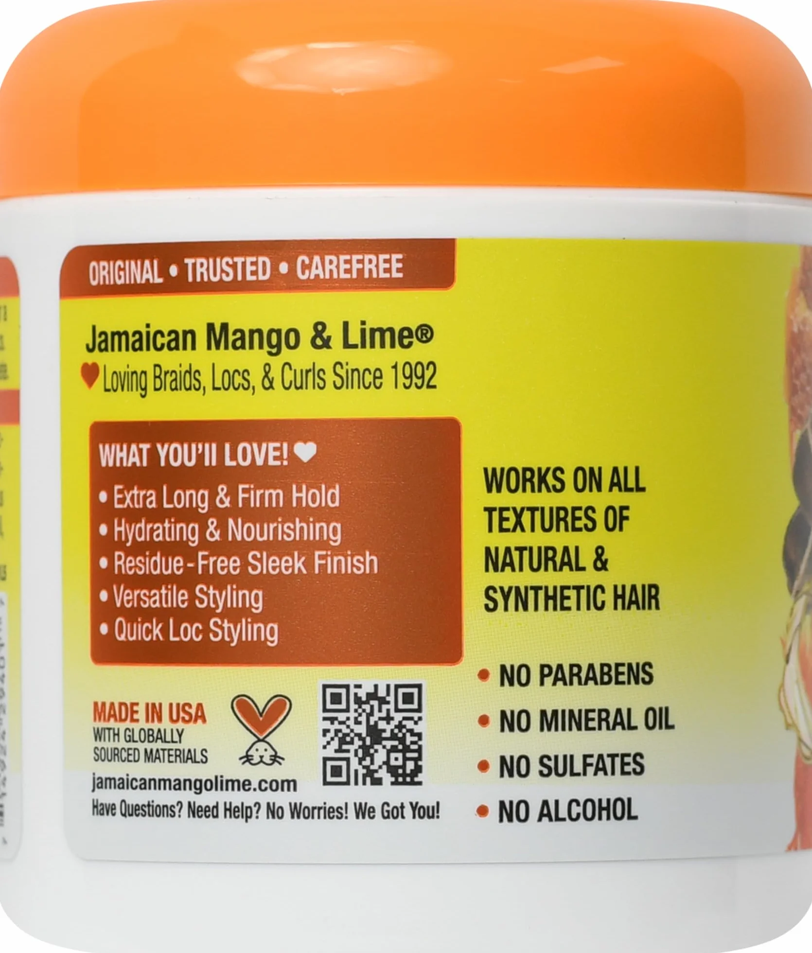 Jamaican Mango & Lime Locking Firm Wax Resistant Formula 155 g