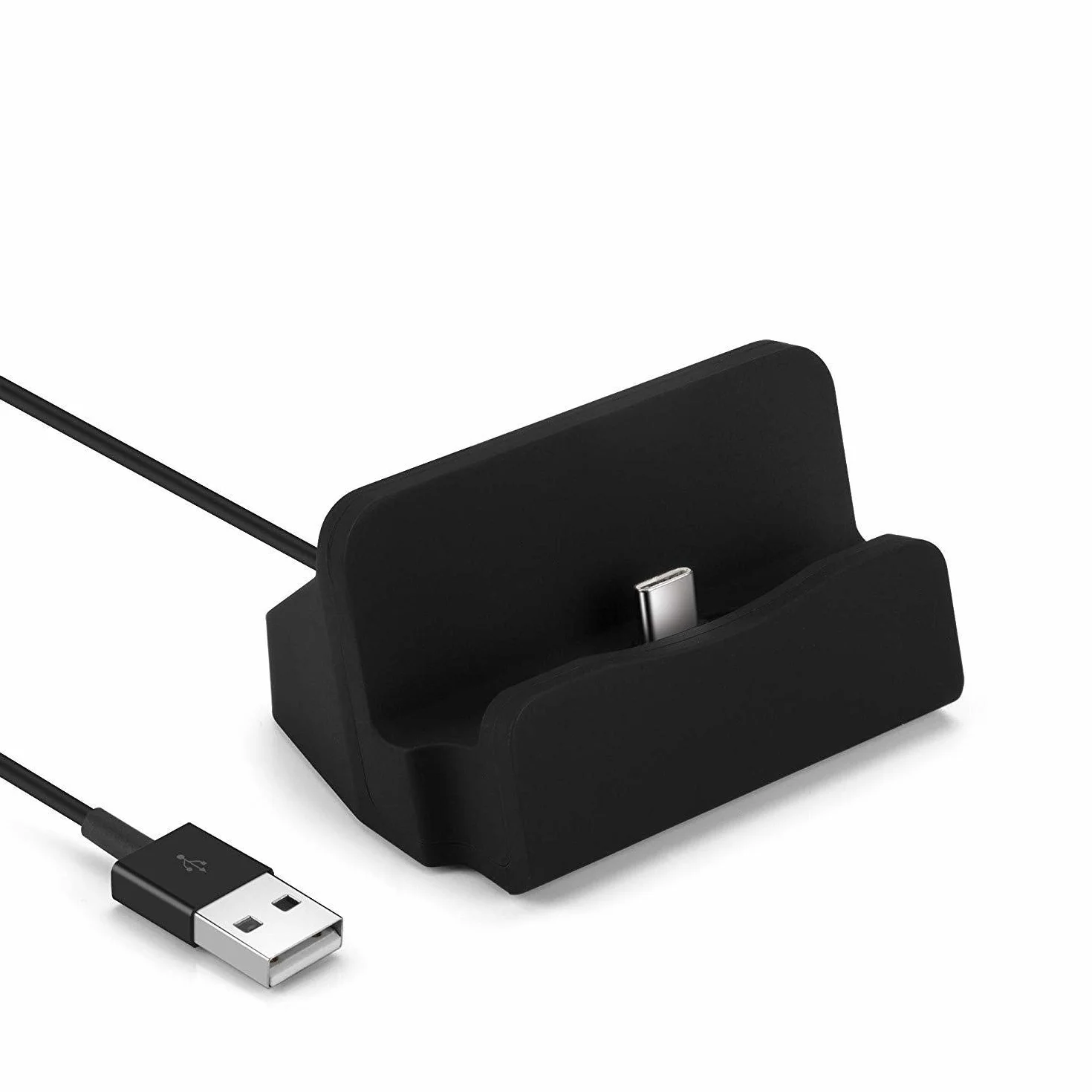 Stacja dokująca typu C ładowarka kompatybilna z iPhone 15 Plus Pro Max Samsung Galaxy Z Flip 5 Z Fold 5 S23 Ultra S22 S21 S20 10 Huawei Mate Xiaomi i innymi urządzeniami USB-C w kolorze czarnym
