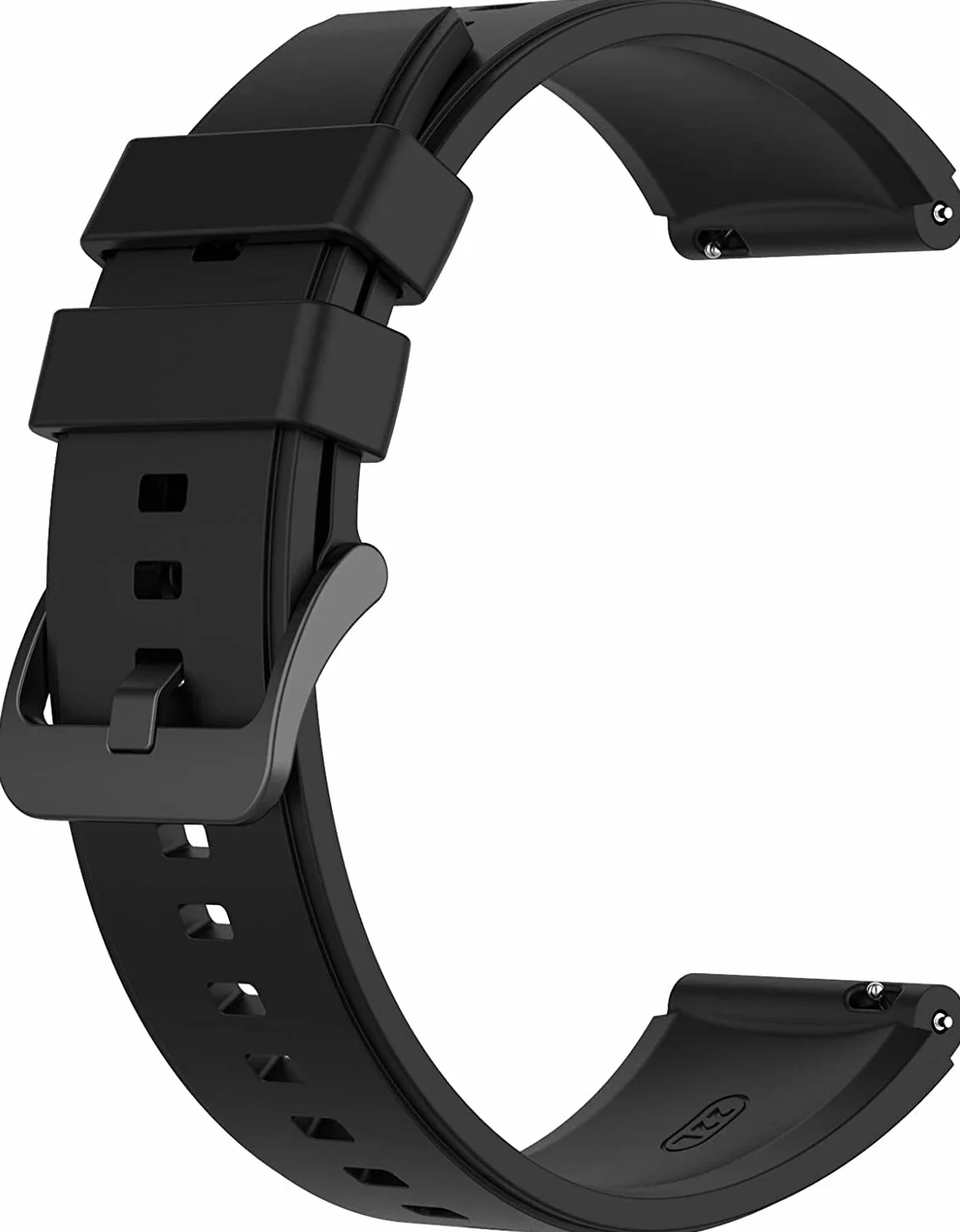 Pasek do Huawei Watch GT2 46 mm, silikonowy zapasowy pasek do zegarka Huawei Watch GT3/GT3 Pro/GT2 Pro, 22 mm, czarny, Klasyczny