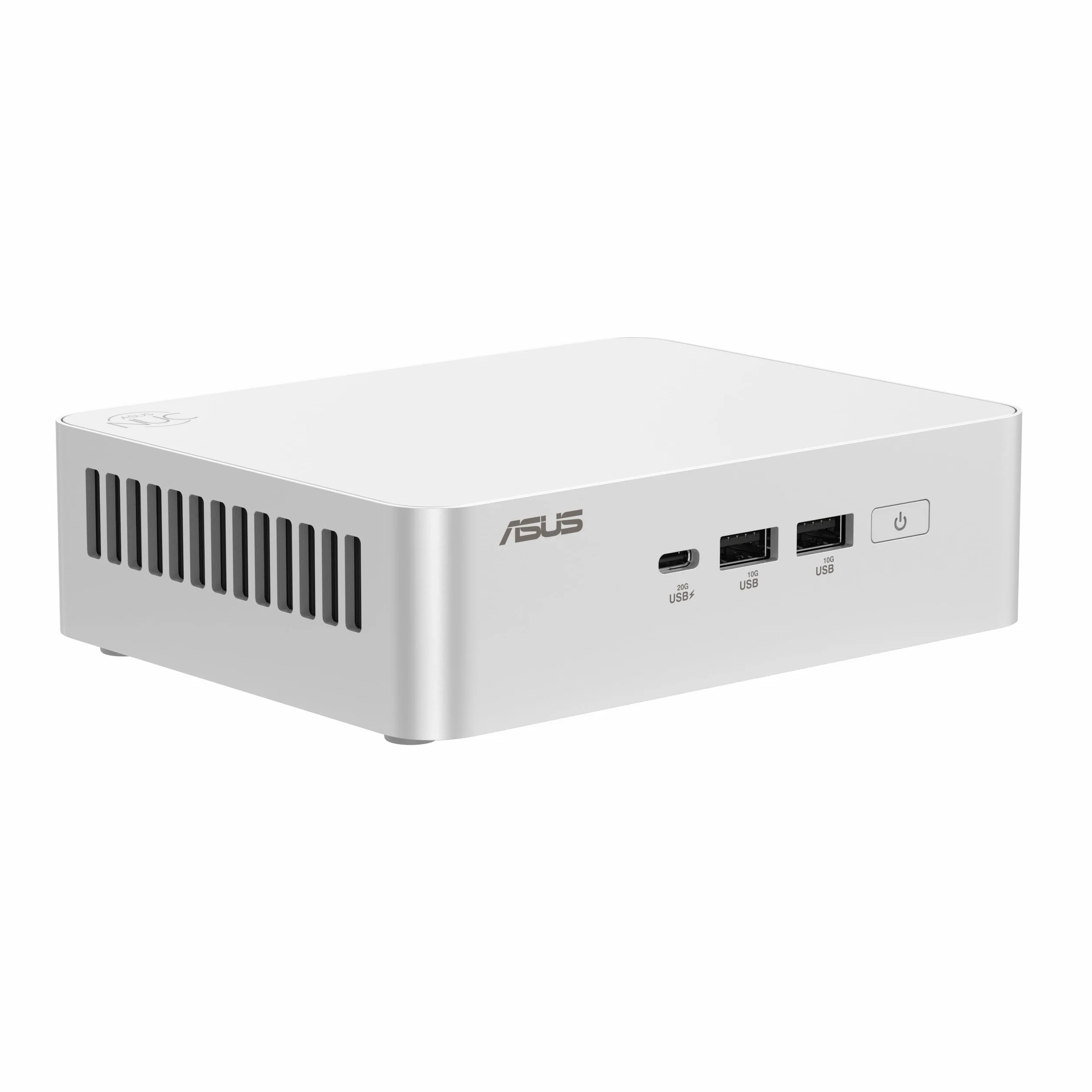ASUS NUC 15 Pro Plus Kit RNUC15CRSU900002 (procesor Intel Core i9 Ultra, karta graficzna Arc, WiFi 7, Bluetooth 5.4, bez systemu operacyjnego, z zasilaczem UE, biały)