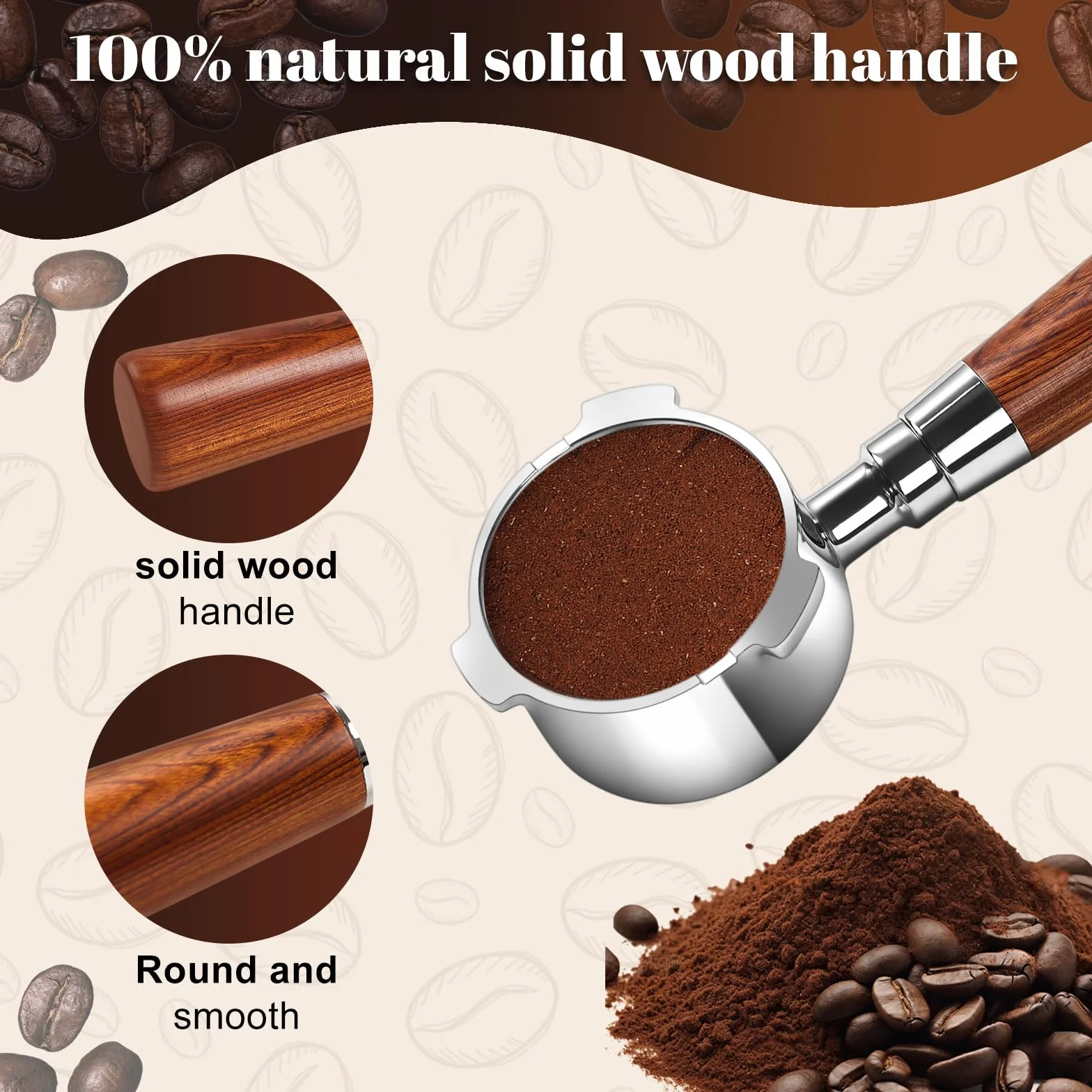 Espresso Kolba bez dna 51 mm 3 uszy sitko Dedica EC680 EC685