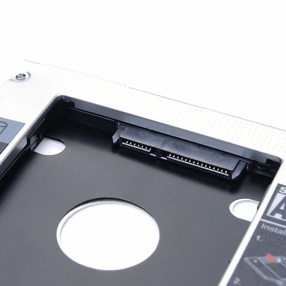 RGBS 9,5 mm SATA na SATA 2. HDD HD dysk twardy Caddy etui do ASUS ACER HP Dell Benq Sony uniwersalny laptop CD/DVD-ROM optyczna wnęka