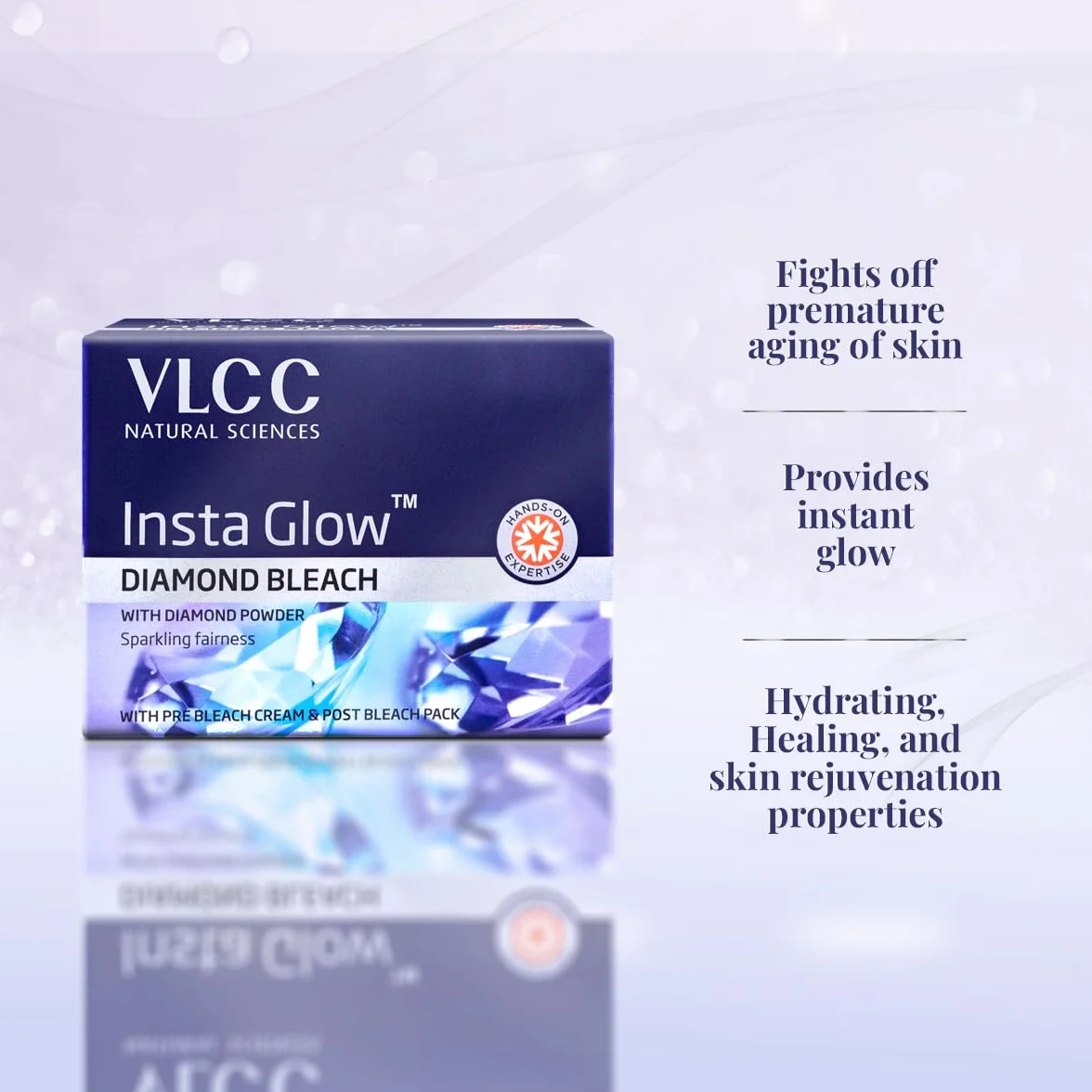 VLCC Insta Glow Diamond Bleach 60 GM