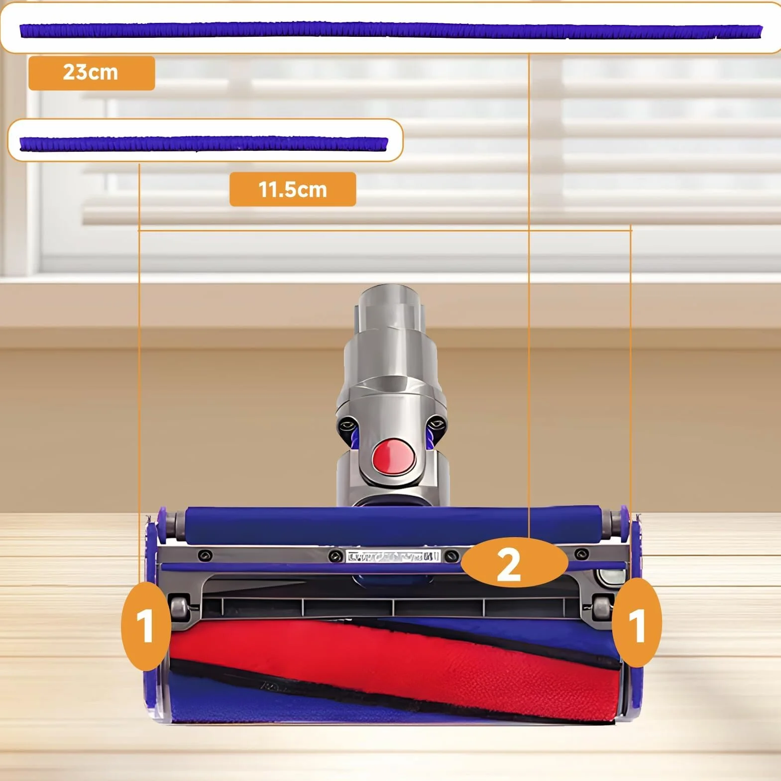 Dyson V6 V7 V8 V10 V11 miękkie pluszowe paski do odkurzacza