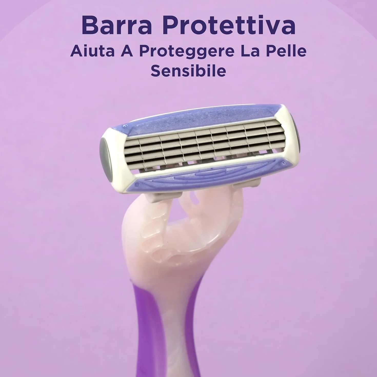 Wilkinson Sword Quattro My Intuition Smooth Violet Blooms - Jednorazowe maszynki do depilacji dla kobiet 4 arkusze nawilżające, golarki do depilacji dla kobiet, wrażliwa skóra, 3 sztuki